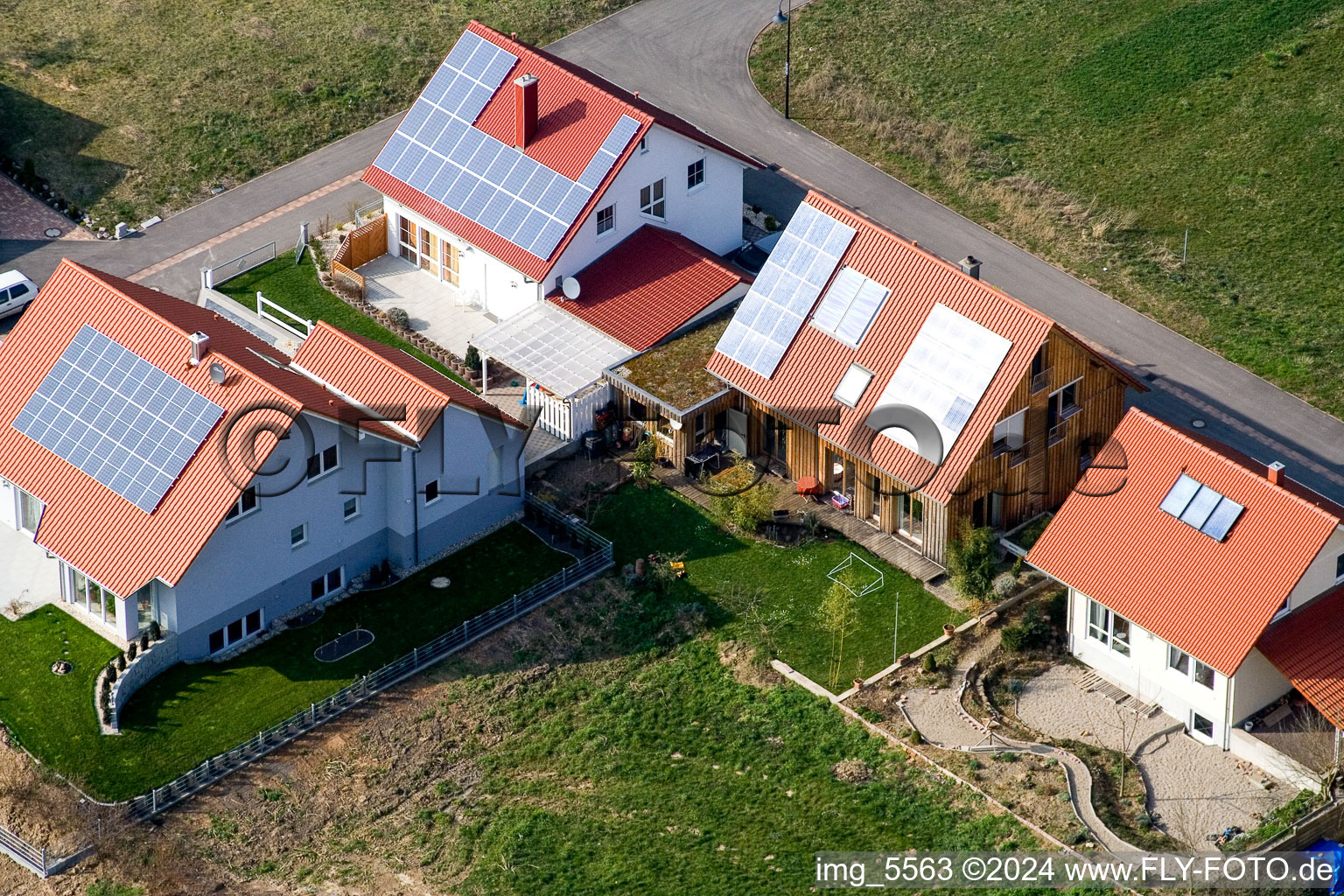 Hergersweiler dans le département Rhénanie-Palatinat, Allemagne vue du ciel