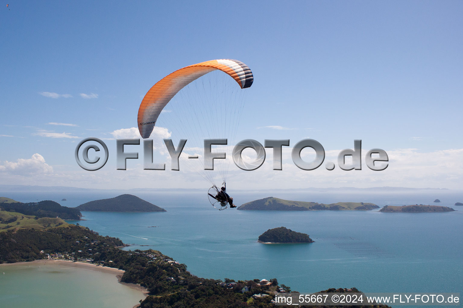 Coromandel dans le département Waïkato, Nouvelle-Zélande d'en haut