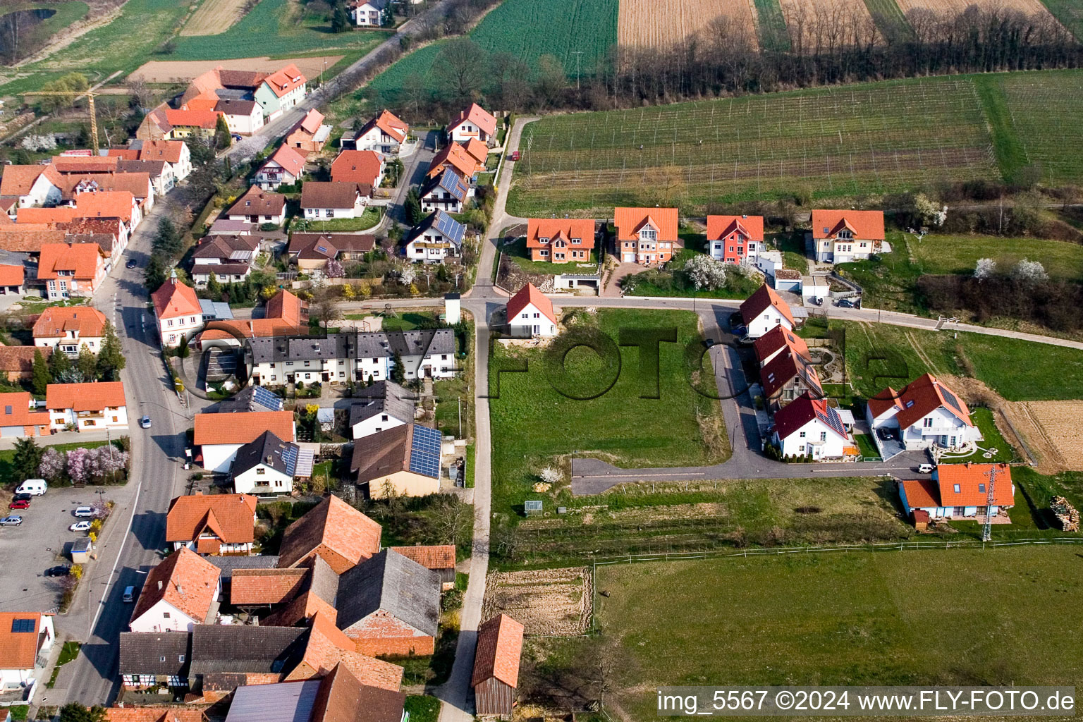 Hergersweiler dans le département Rhénanie-Palatinat, Allemagne d'un drone