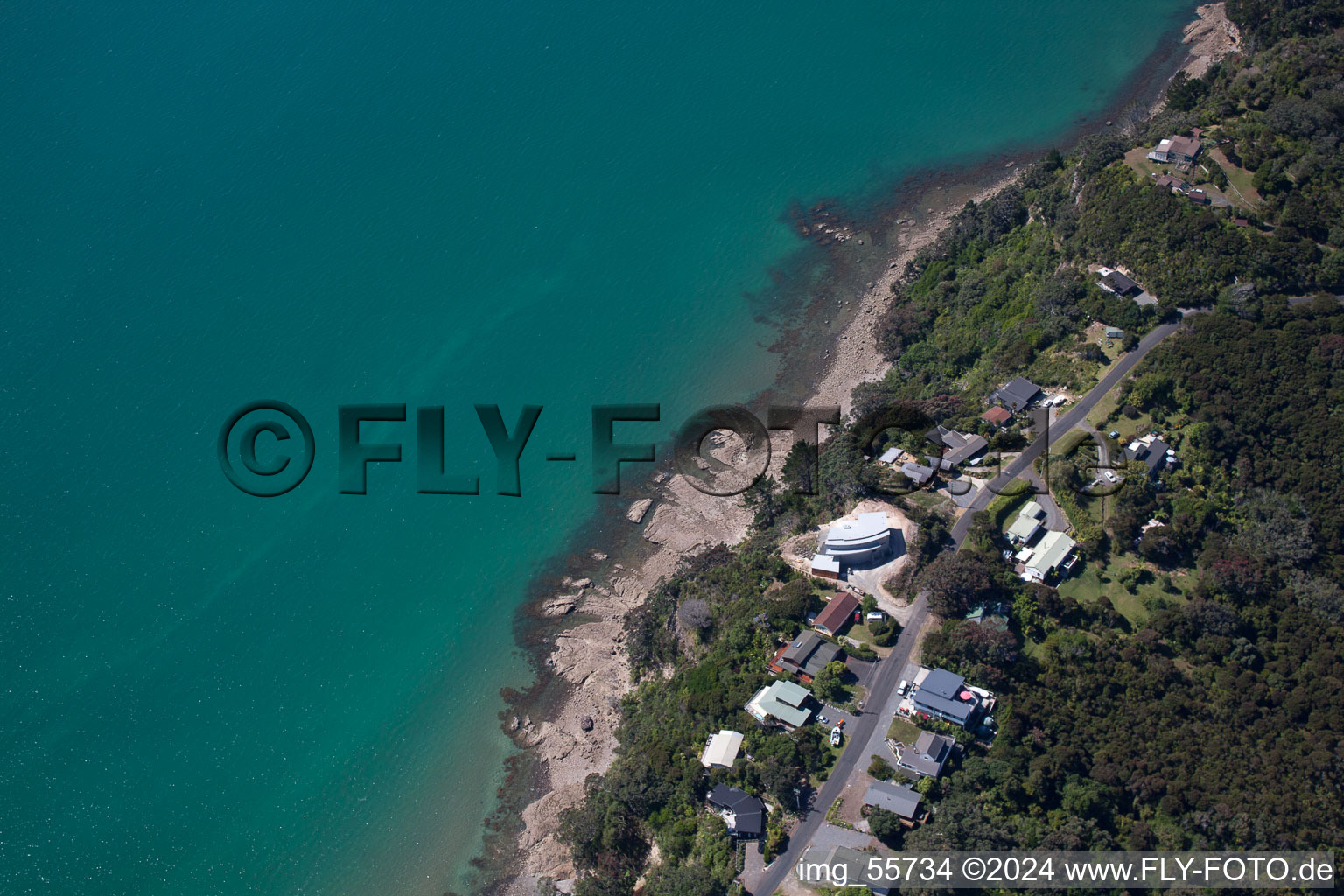 Coromandel dans le département Waïkato, Nouvelle-Zélande d'un drone