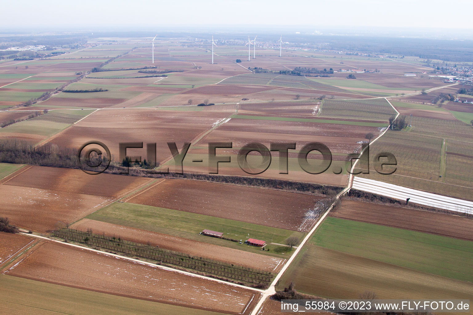 Enregistrement par drone de Aérodrome modèle à Freckenfeld dans le département Rhénanie-Palatinat, Allemagne