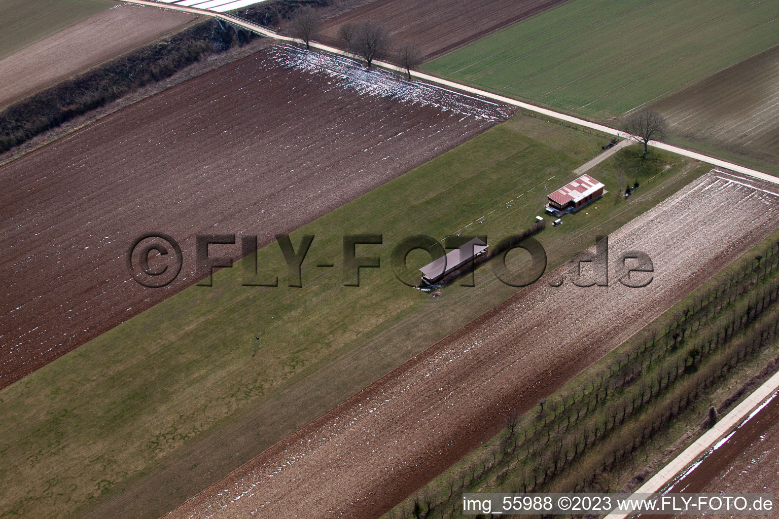 Image drone de Aérodrome modèle à Freckenfeld dans le département Rhénanie-Palatinat, Allemagne