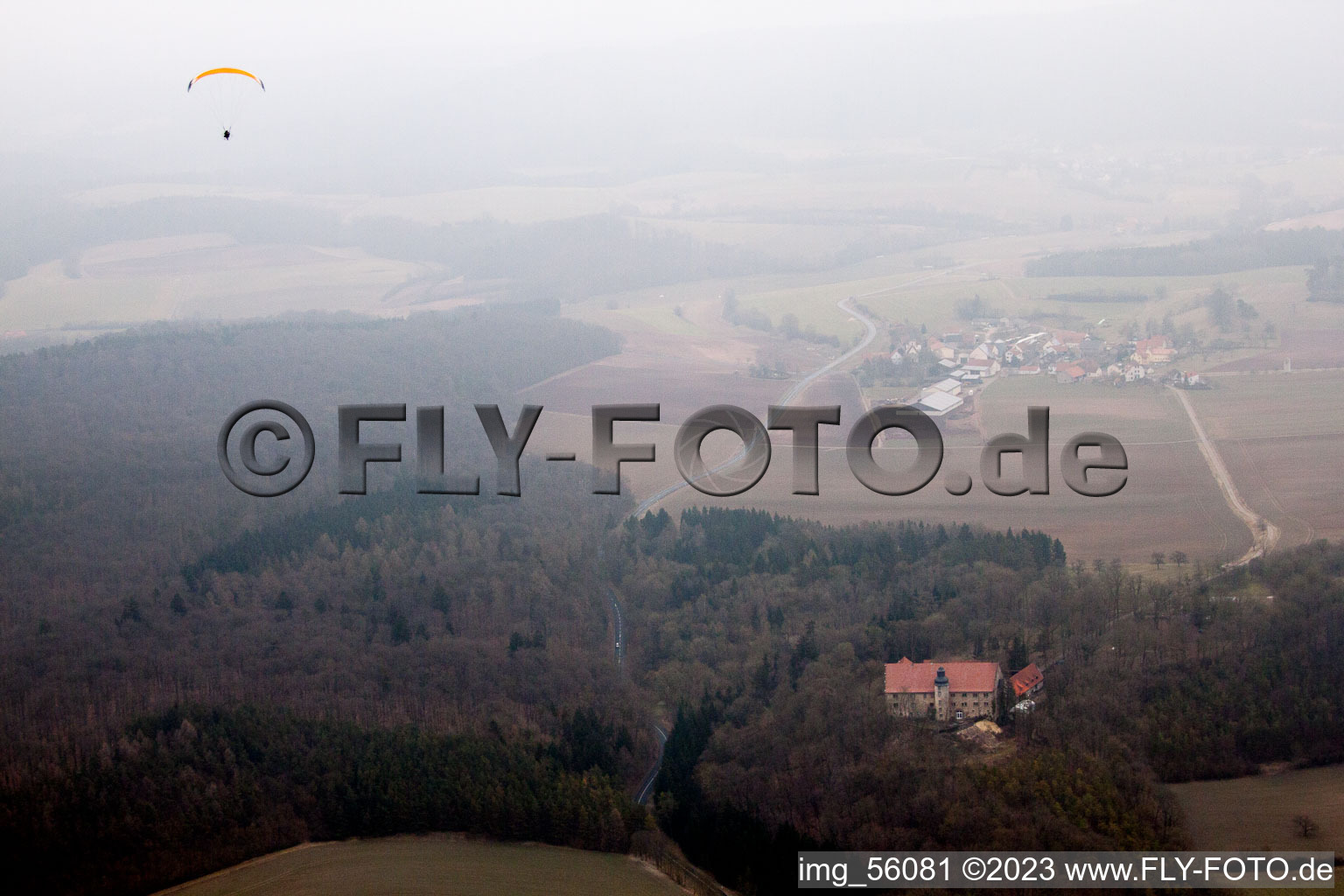 Photographie aérienne de Hofheim in Unterfranken dans le département Bavière, Allemagne