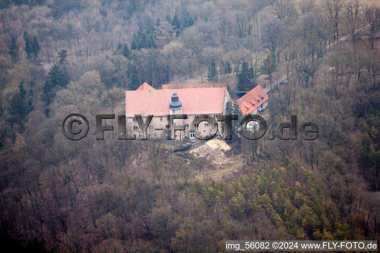 Vue oblique de Hofheim in Unterfranken dans le département Bavière, Allemagne