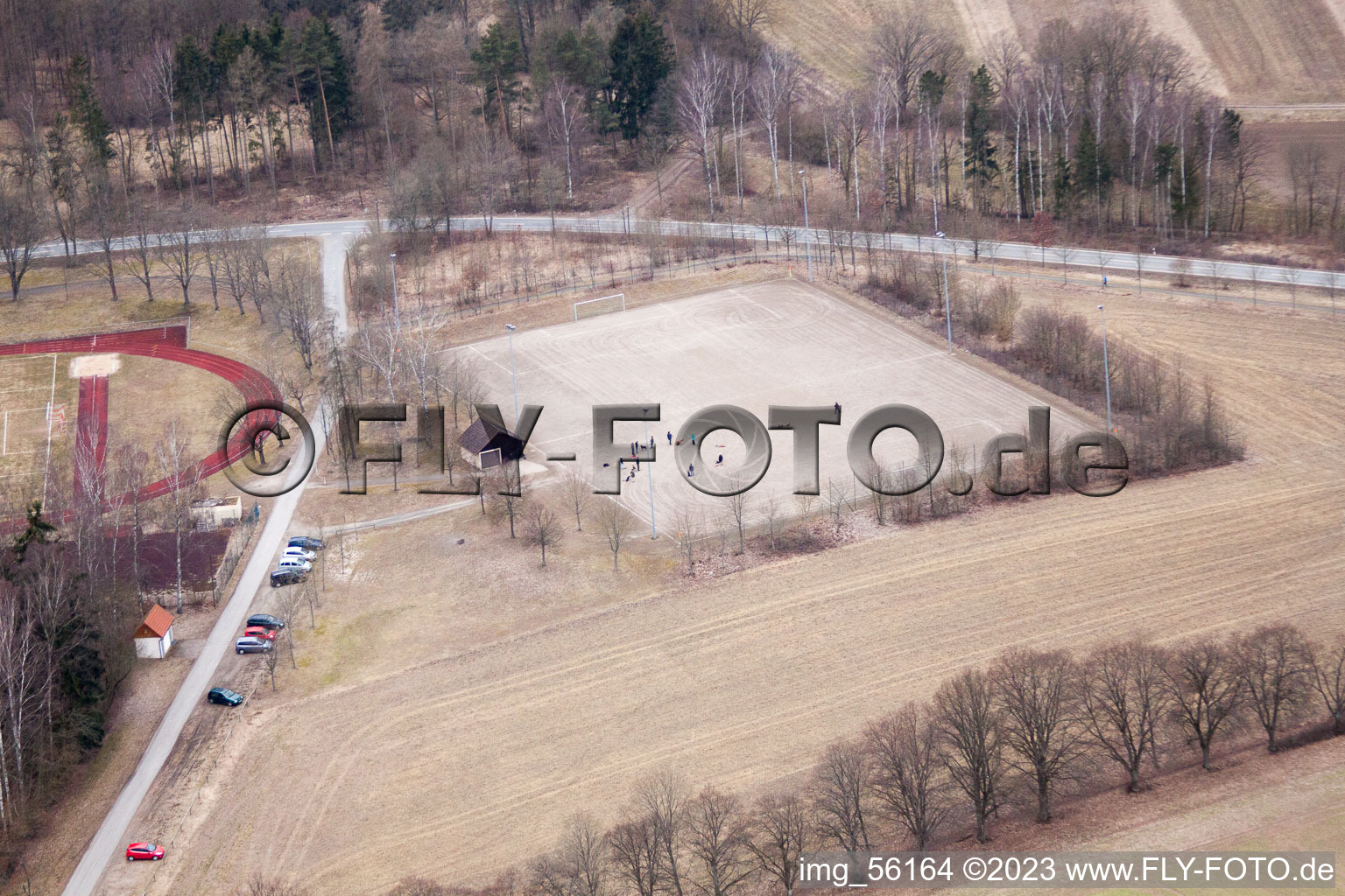 Vue aérienne de TV Rodach à Bad Rodach dans le département Bavière, Allemagne
