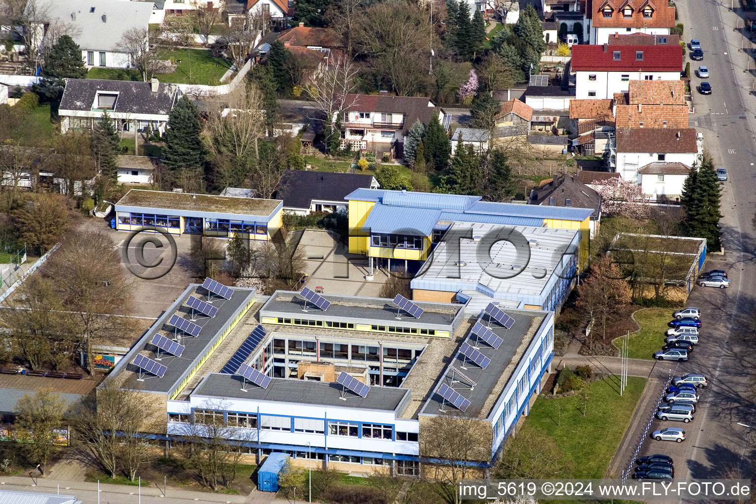 Photographie aérienne de Lycée à Kandel dans le département Rhénanie-Palatinat, Allemagne