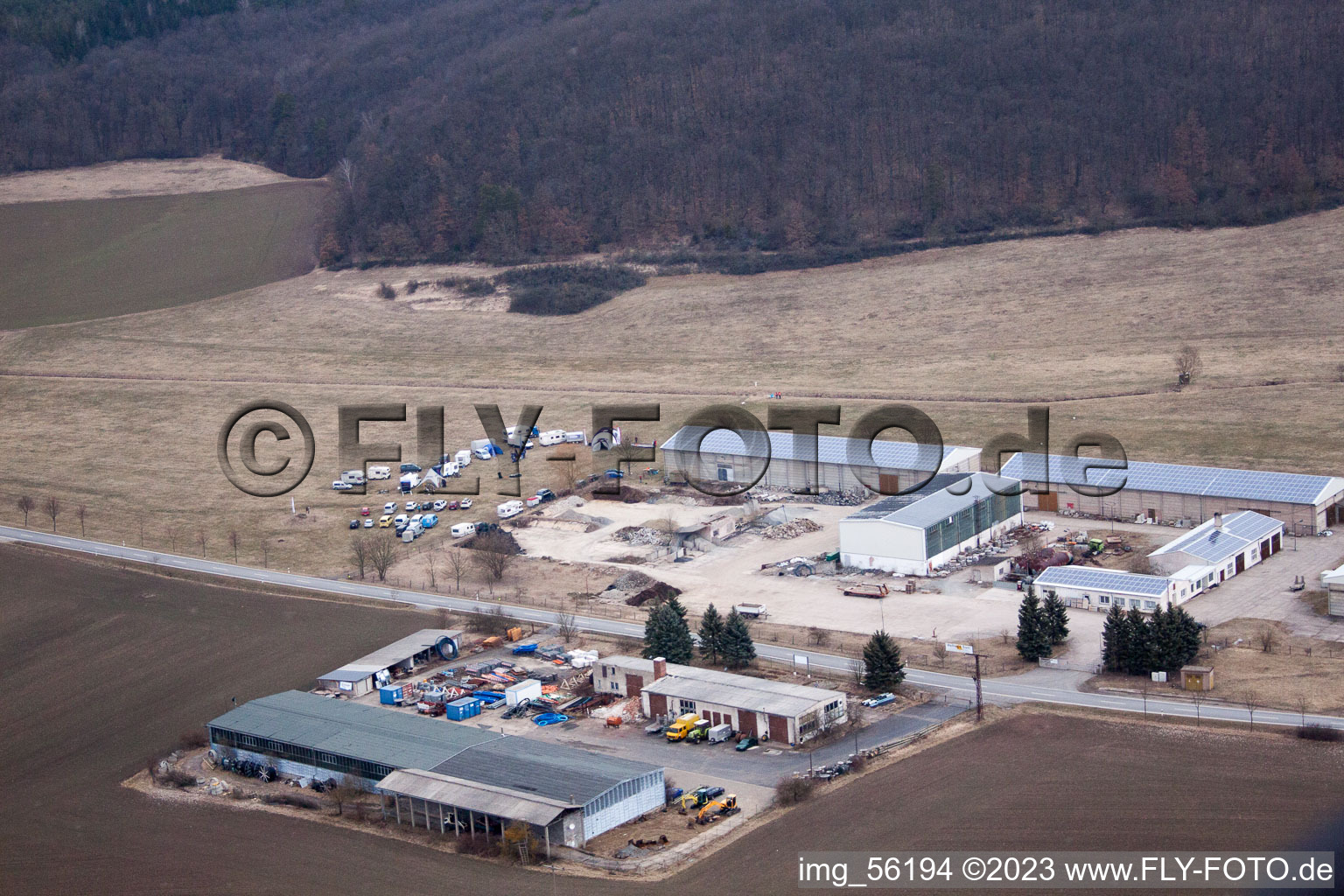 Photographie aérienne de Infos du nord à Westhausen dans le département Thuringe, Allemagne