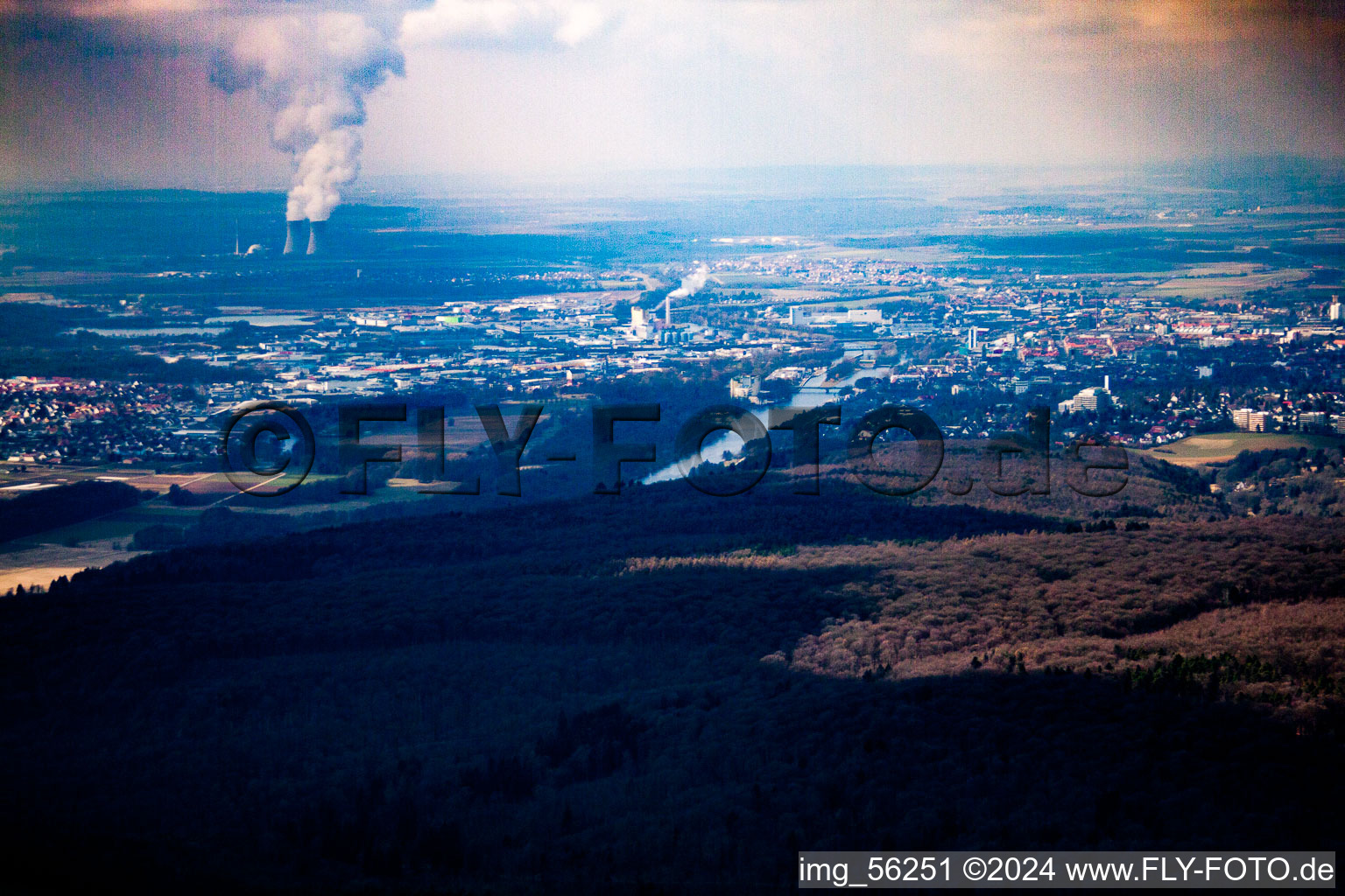 Vue aérienne de Aperçu à Schweinfurt dans le département Bavière, Allemagne