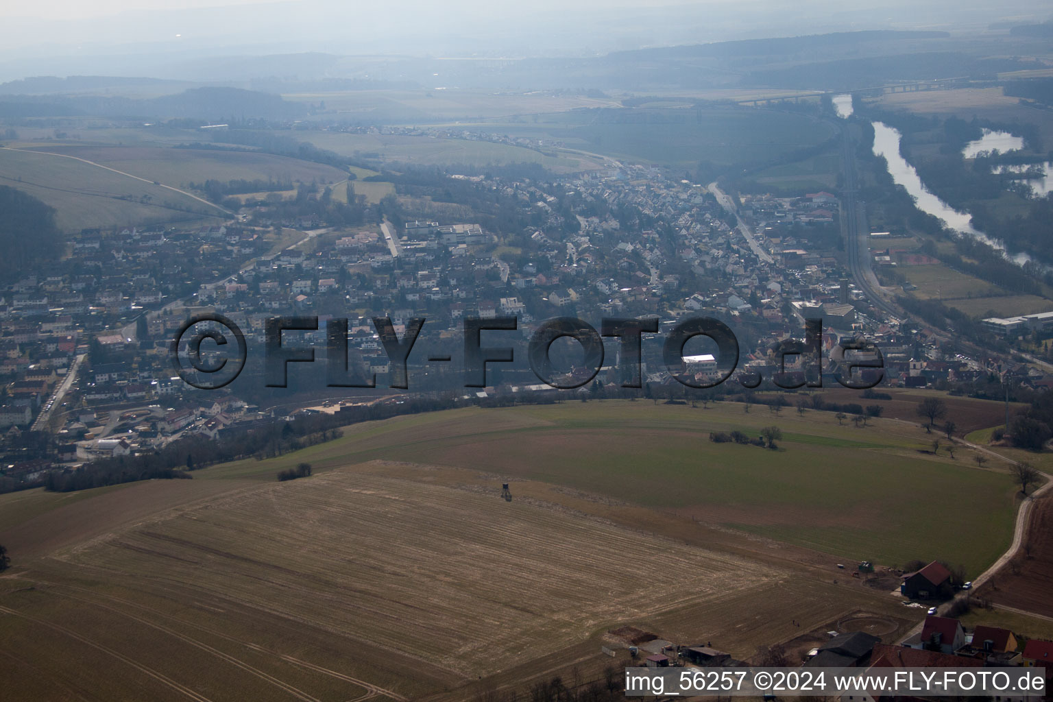 Schonungen dans le département Bavière, Allemagne vue du ciel