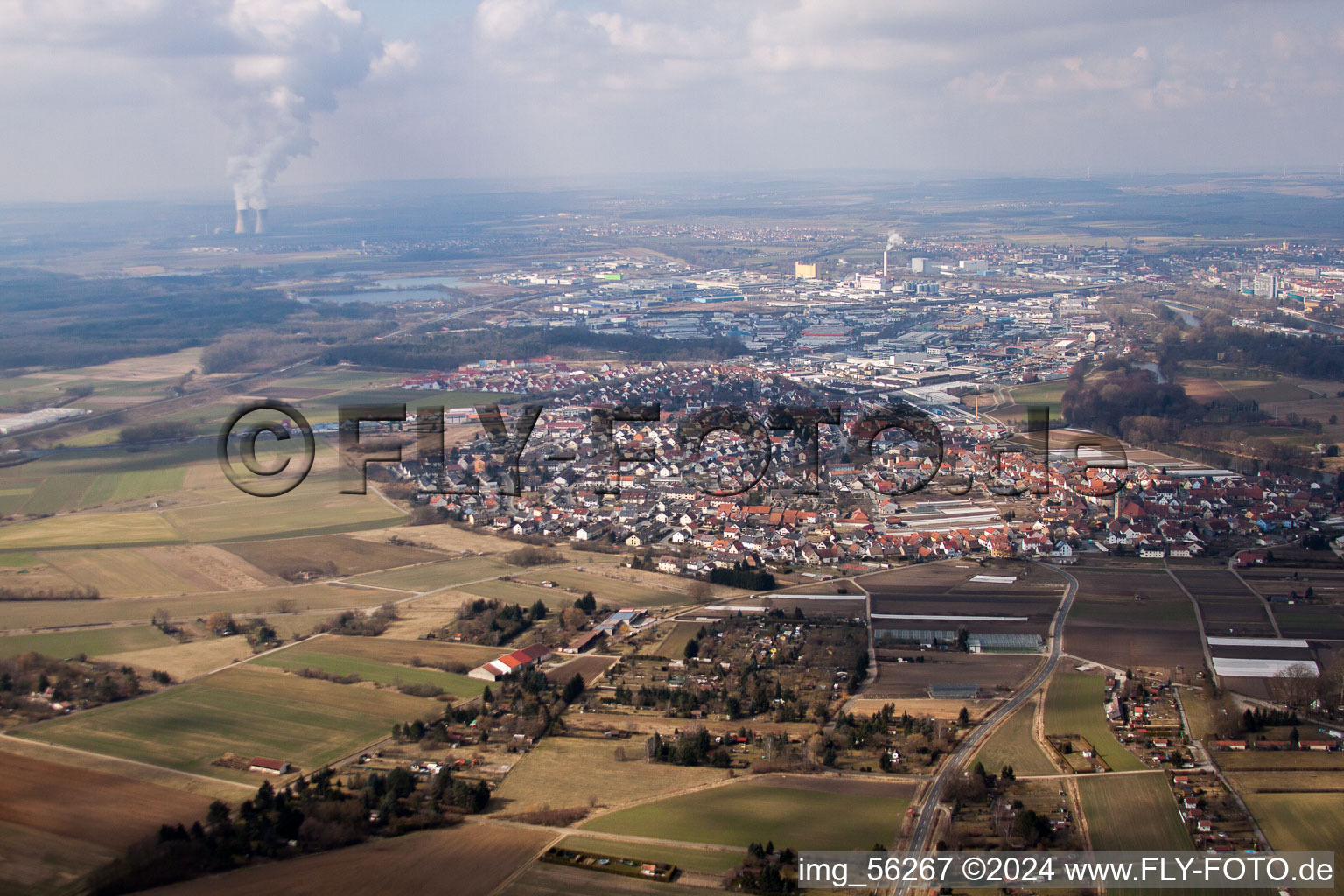 Photographie aérienne de Aperçu à Schweinfurt dans le département Bavière, Allemagne