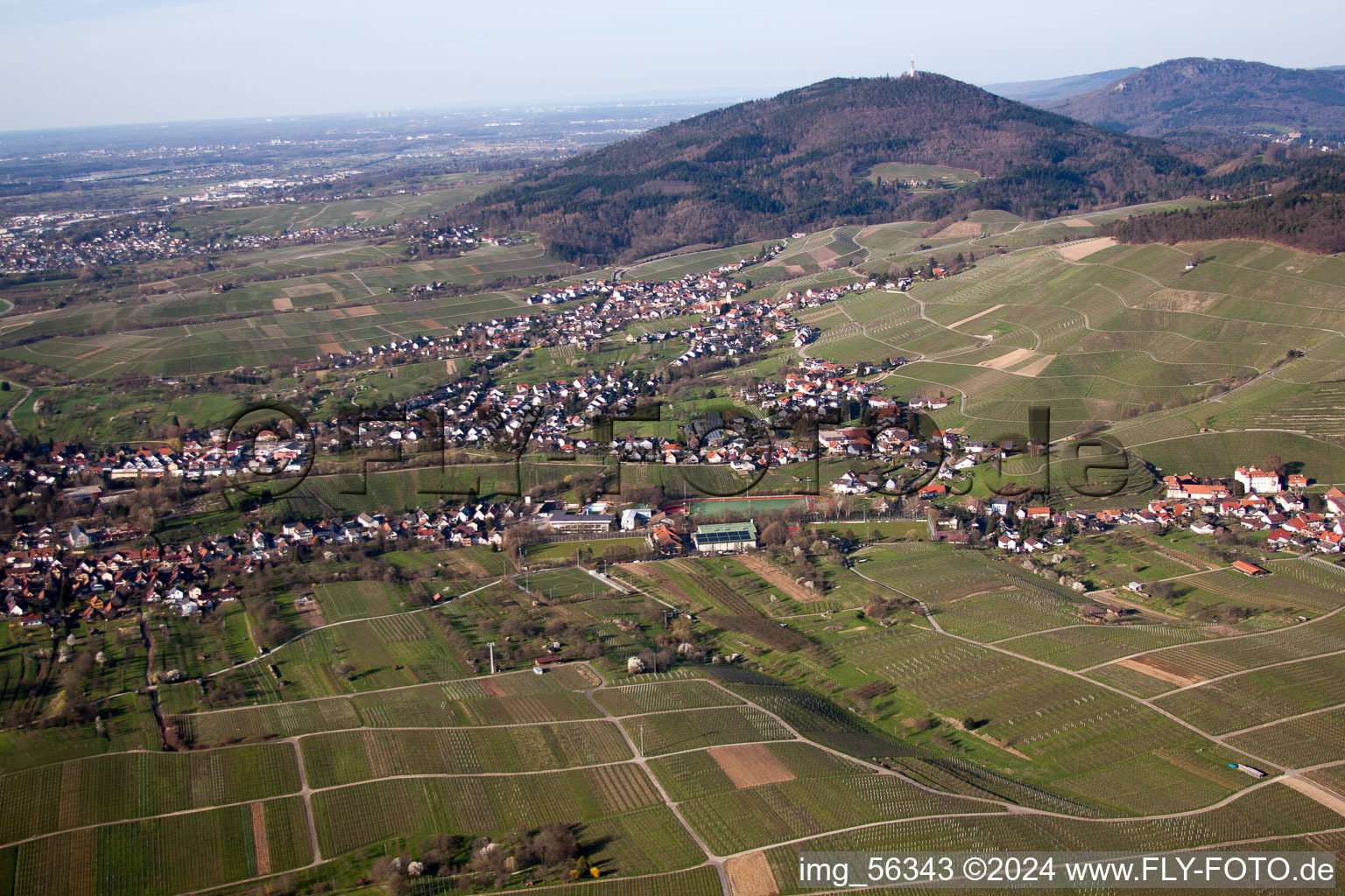 Enregistrement par drone de Quartier Steinbach in Baden-Baden dans le département Bade-Wurtemberg, Allemagne