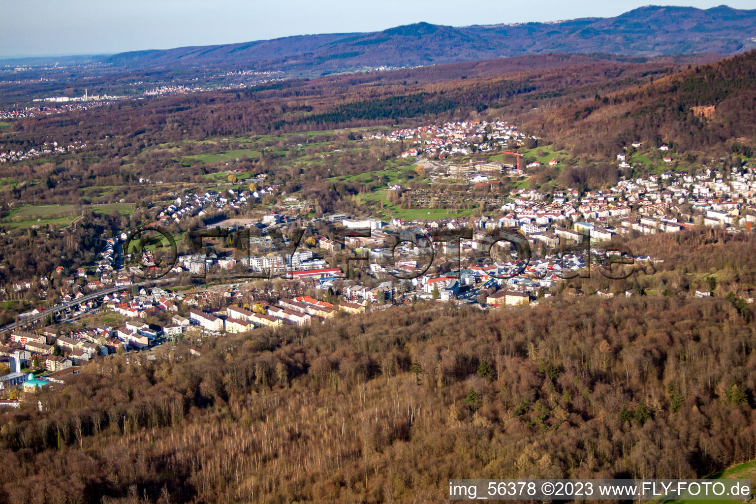 Photographie aérienne de Quartier Oos in Baden-Baden dans le département Bade-Wurtemberg, Allemagne
