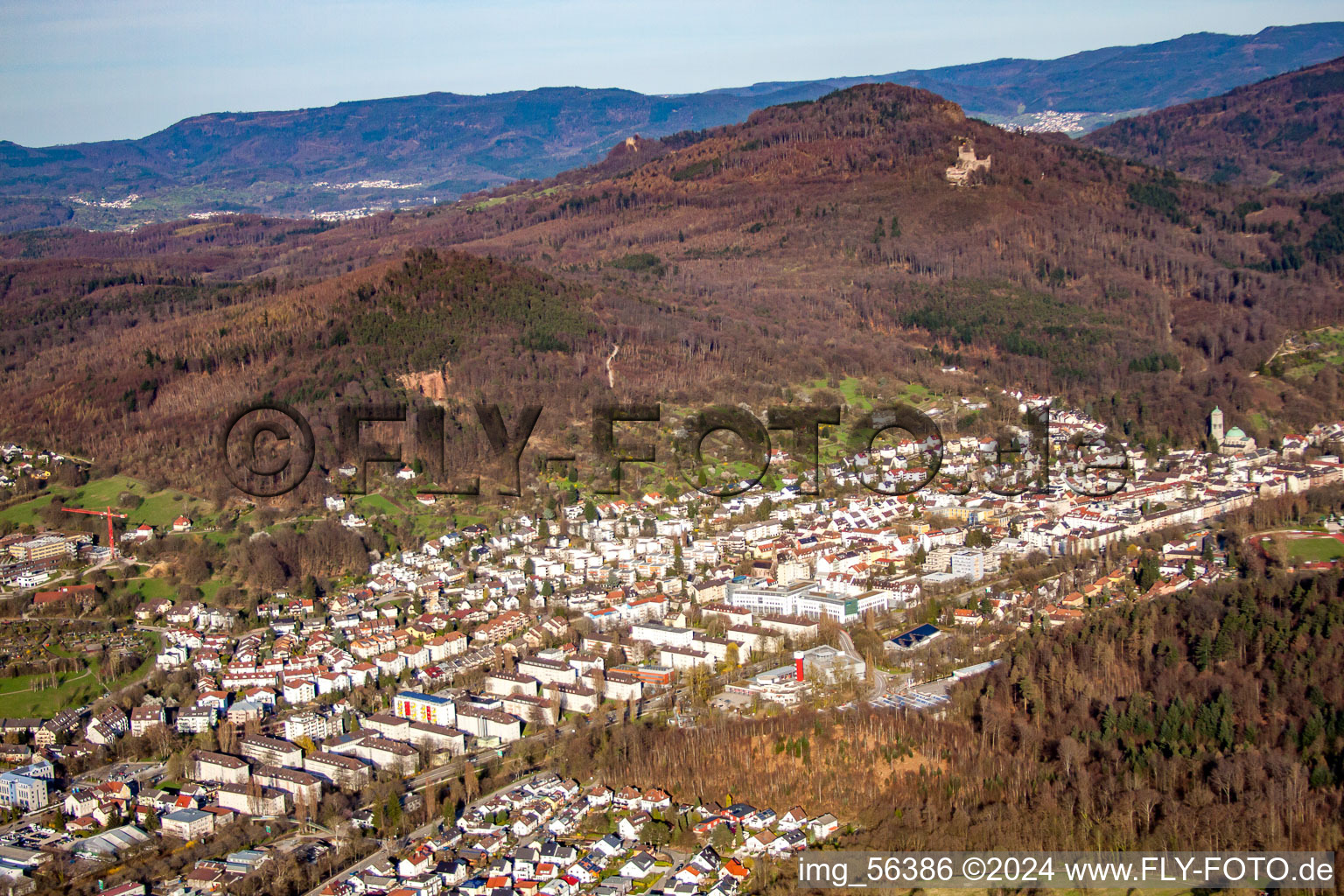 Vue aérienne de Ancienne carrière à le quartier Oos in Baden-Baden dans le département Bade-Wurtemberg, Allemagne