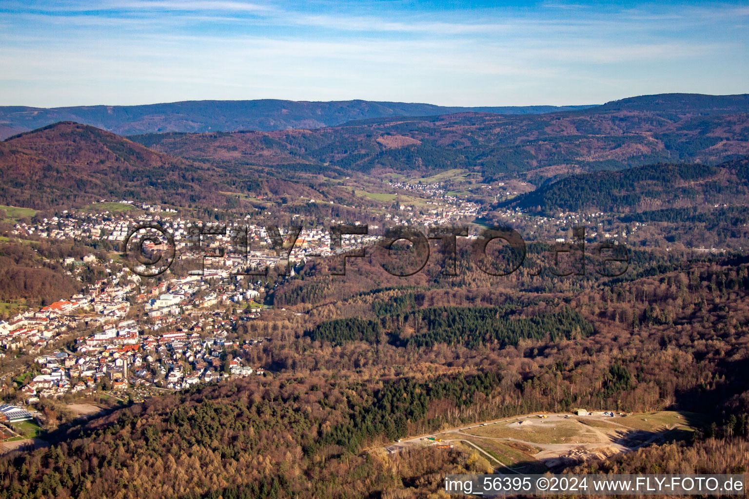 Vue aérienne de De l'ouest à Baden-Baden dans le département Bade-Wurtemberg, Allemagne