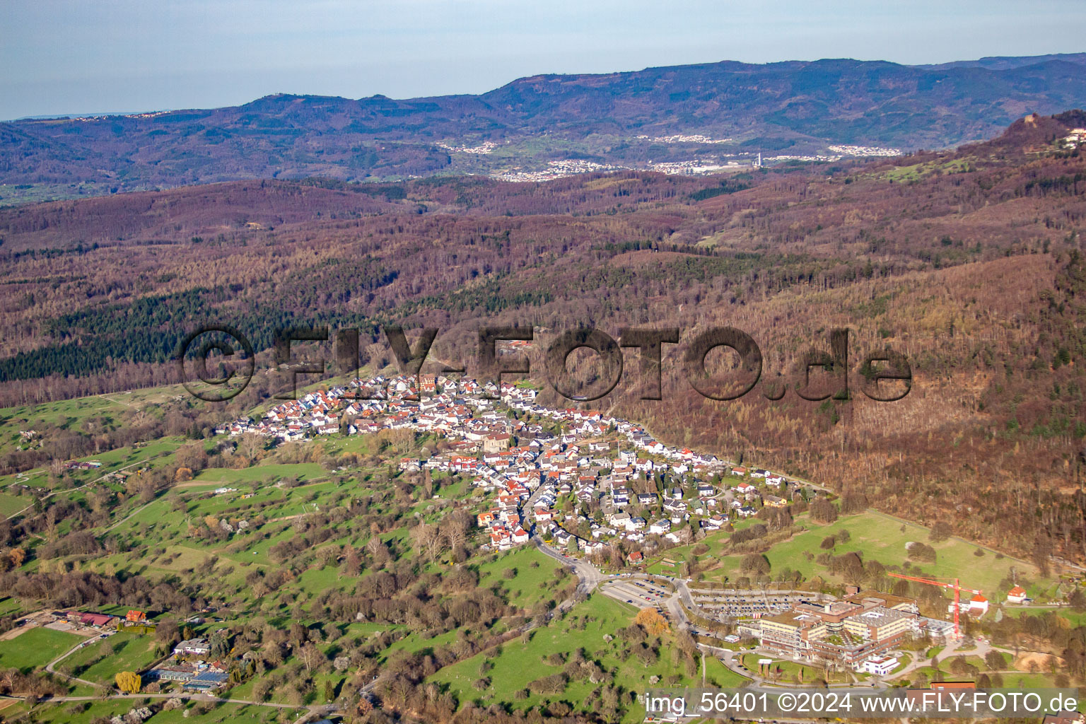 Vue aérienne de Quartier Balg in Baden-Baden dans le département Bade-Wurtemberg, Allemagne