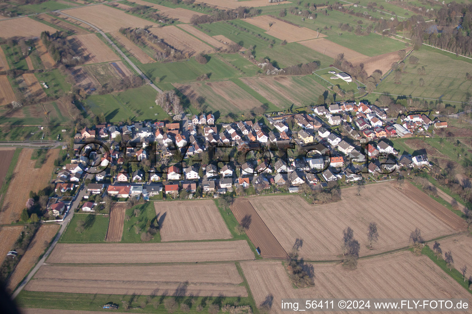 Photographie aérienne de Kuppenheim dans le département Bade-Wurtemberg, Allemagne