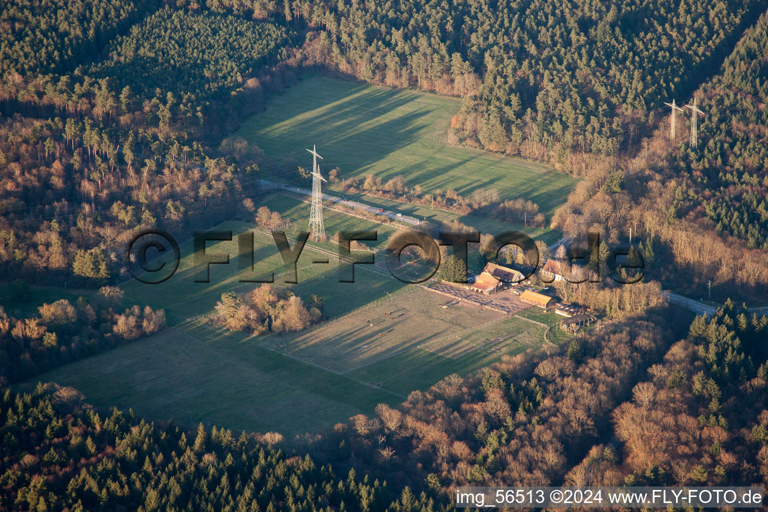 Langenberg dans le département Rhénanie-Palatinat, Allemagne vue d'en haut