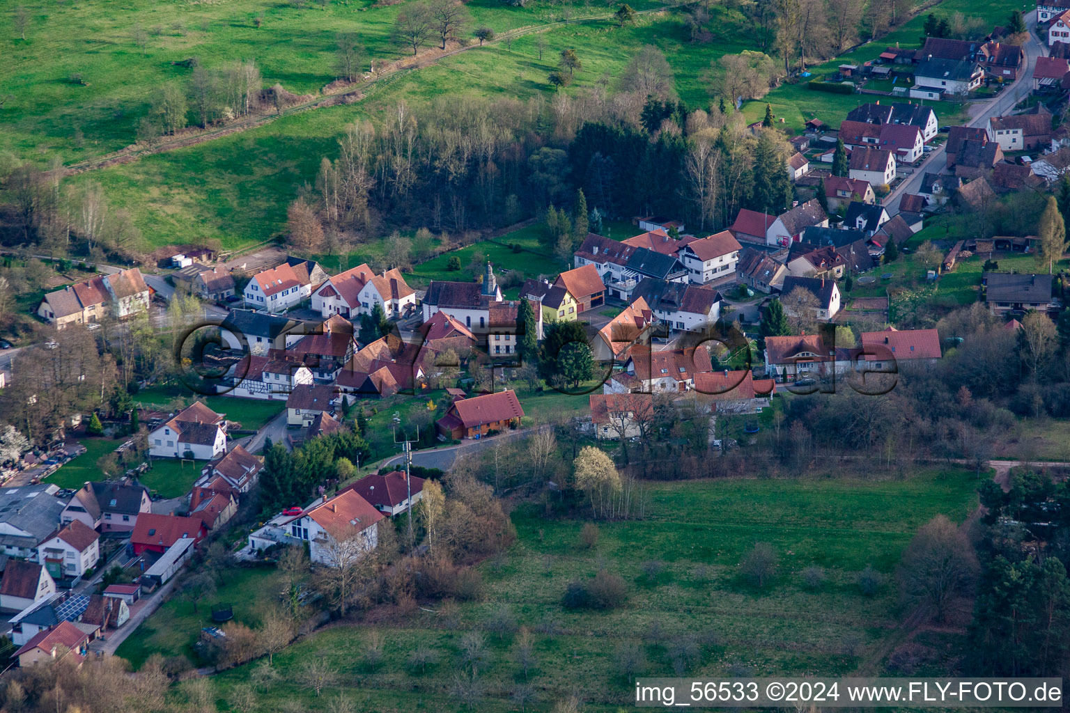 Erlenbach bei Dahn dans le département Rhénanie-Palatinat, Allemagne vue d'en haut