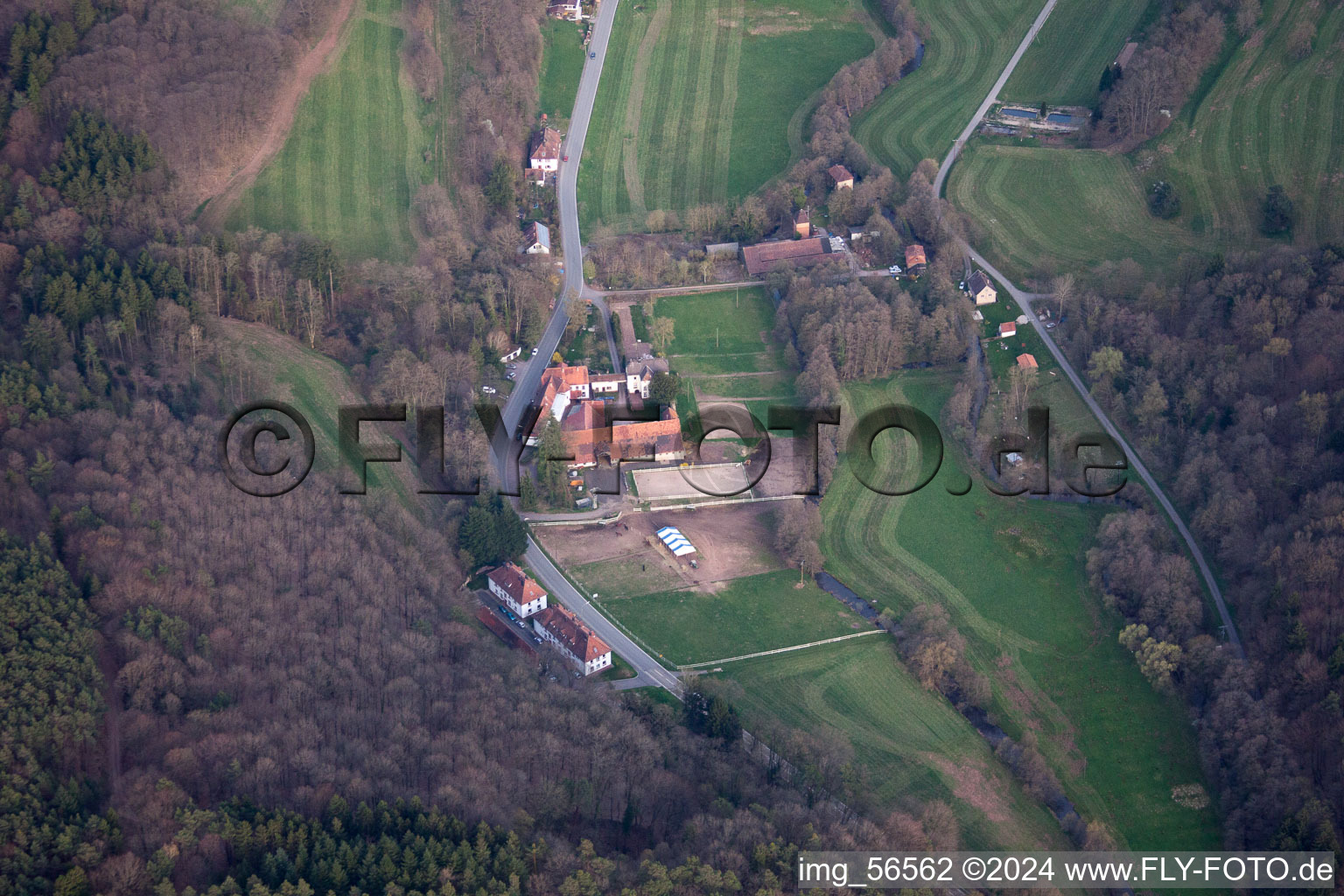 Sankt Germannshof dans le département Rhénanie-Palatinat, Allemagne vue d'en haut