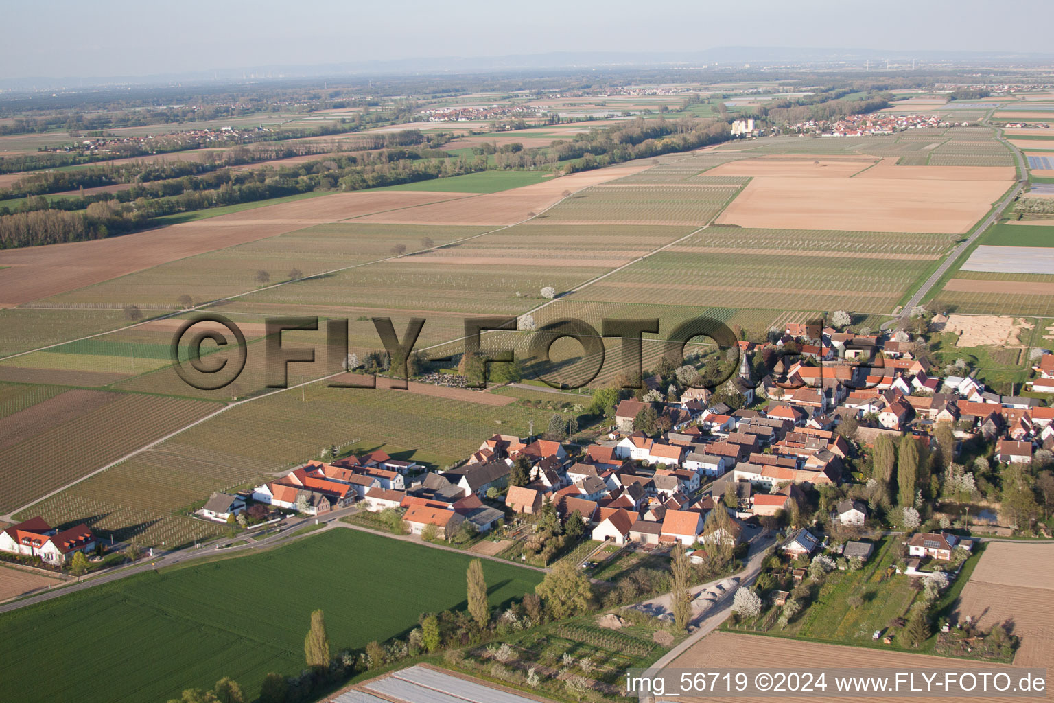 Kleinfischlingen dans le département Rhénanie-Palatinat, Allemagne d'en haut