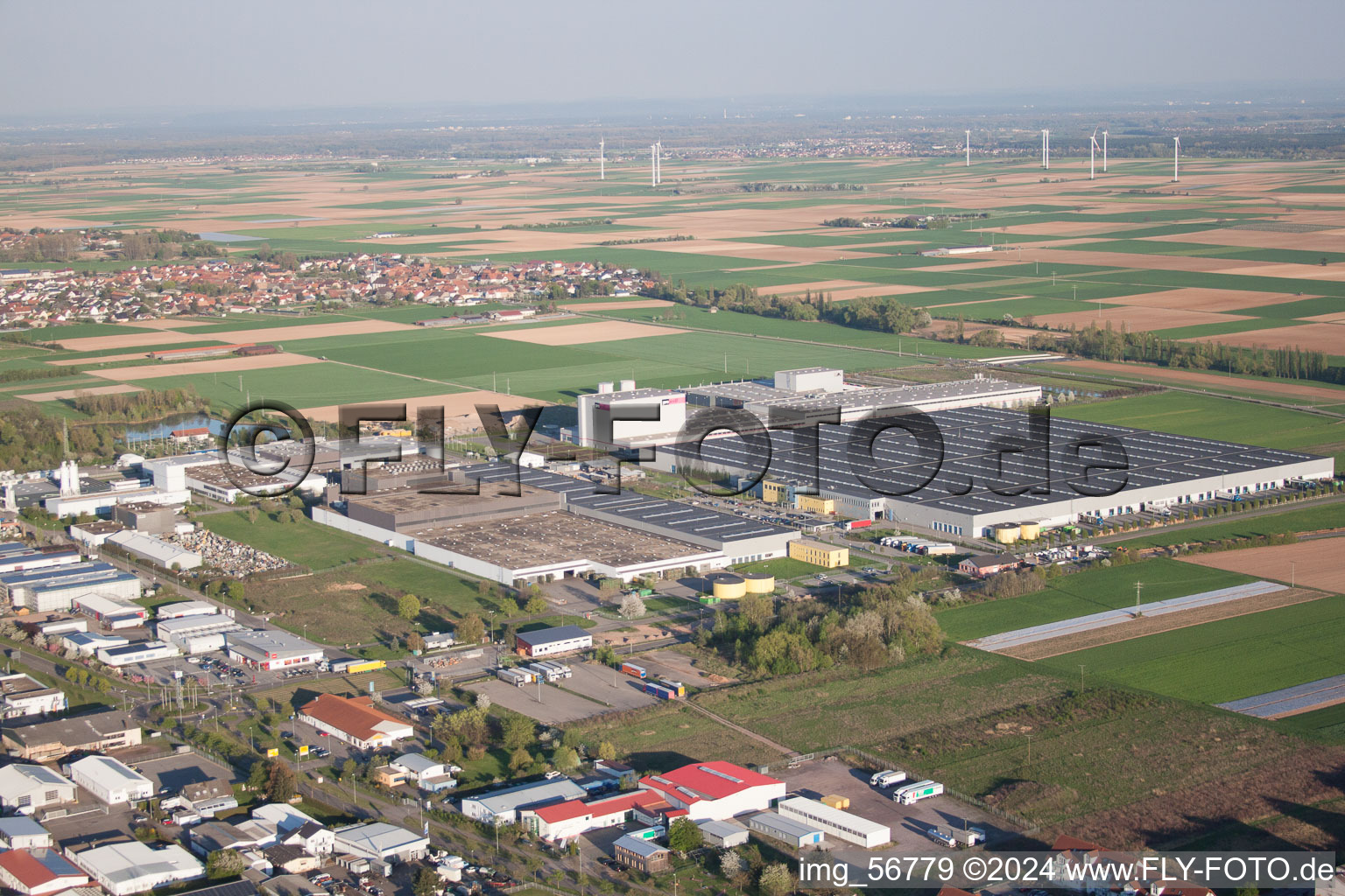 Quartier Offenbach in Offenbach an der Queich dans le département Rhénanie-Palatinat, Allemagne vue d'en haut