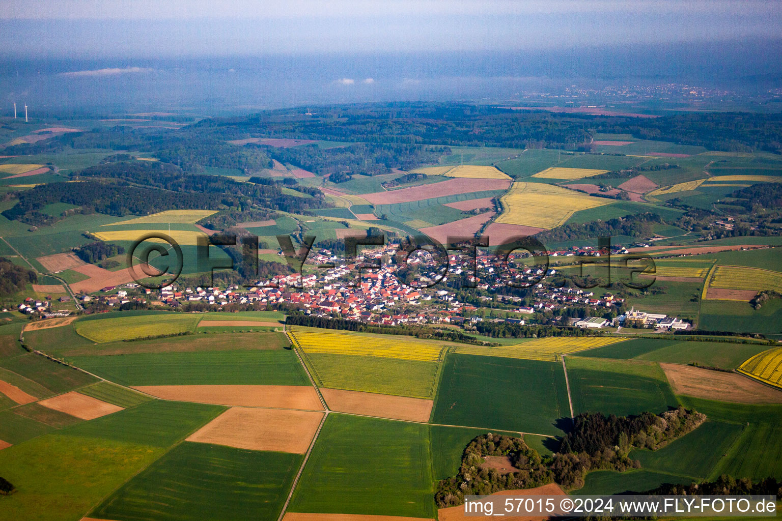 Vue aérienne de Altheim bei Walldürn dans le département Bade-Wurtemberg, Allemagne