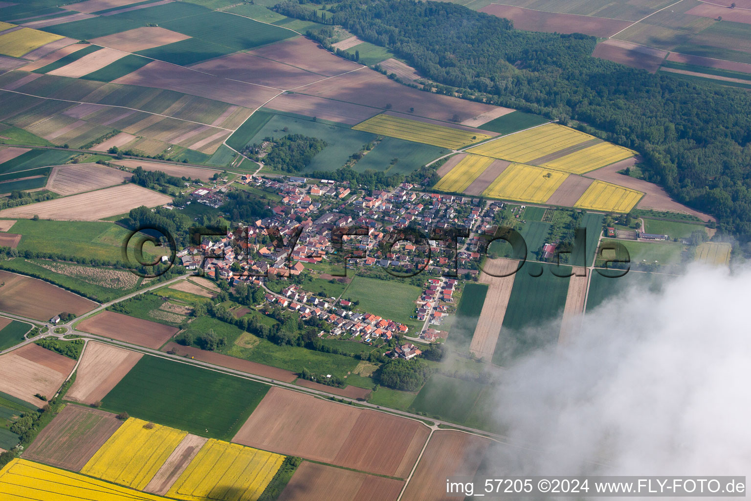 Image drone de Barbelroth dans le département Rhénanie-Palatinat, Allemagne