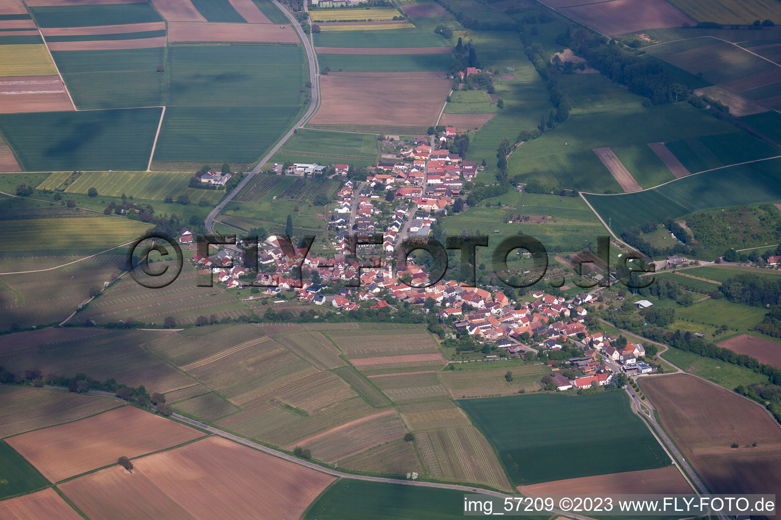 Enregistrement par drone de Oberhausen dans le département Rhénanie-Palatinat, Allemagne