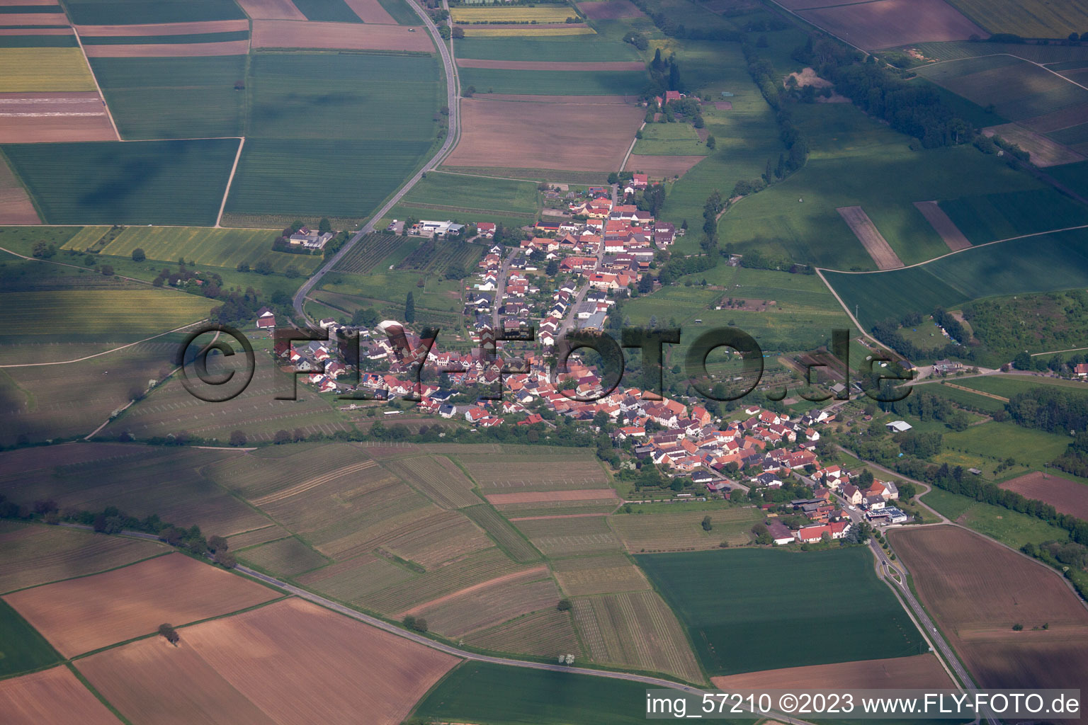 Image drone de Oberhausen dans le département Rhénanie-Palatinat, Allemagne