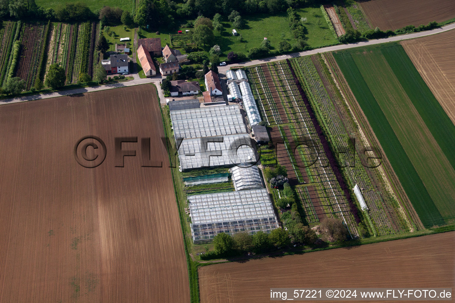 Vollmersweiler dans le département Rhénanie-Palatinat, Allemagne depuis l'avion