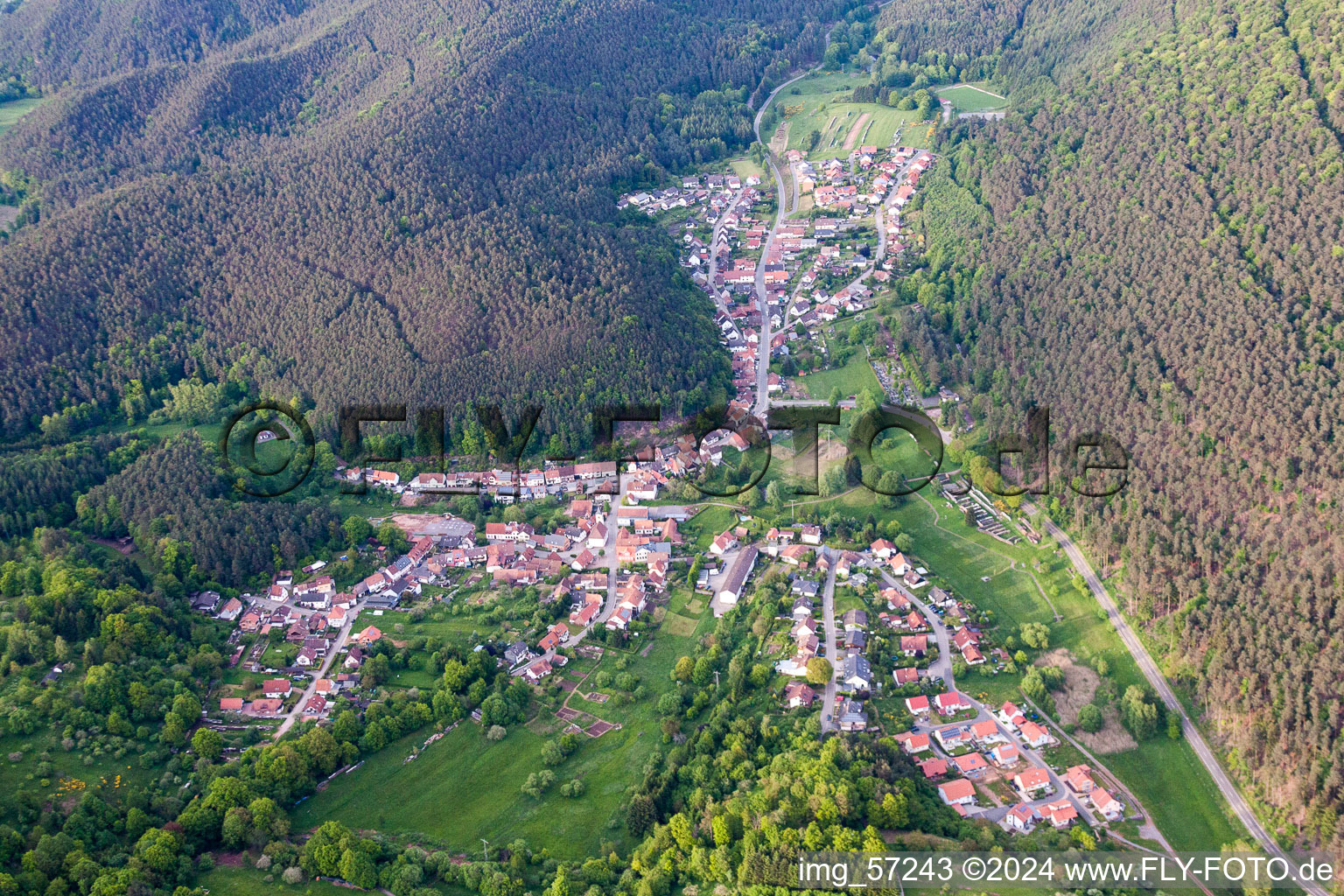 Photographie aérienne de Champs agricoles et surfaces utilisables à Spirkelbach dans le département Rhénanie-Palatinat, Allemagne