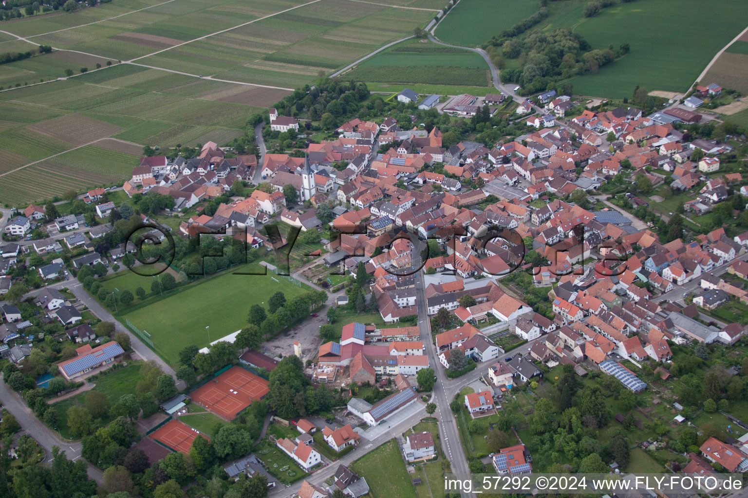 Vue d'oiseau de Quartier Mörzheim in Landau in der Pfalz dans le département Rhénanie-Palatinat, Allemagne