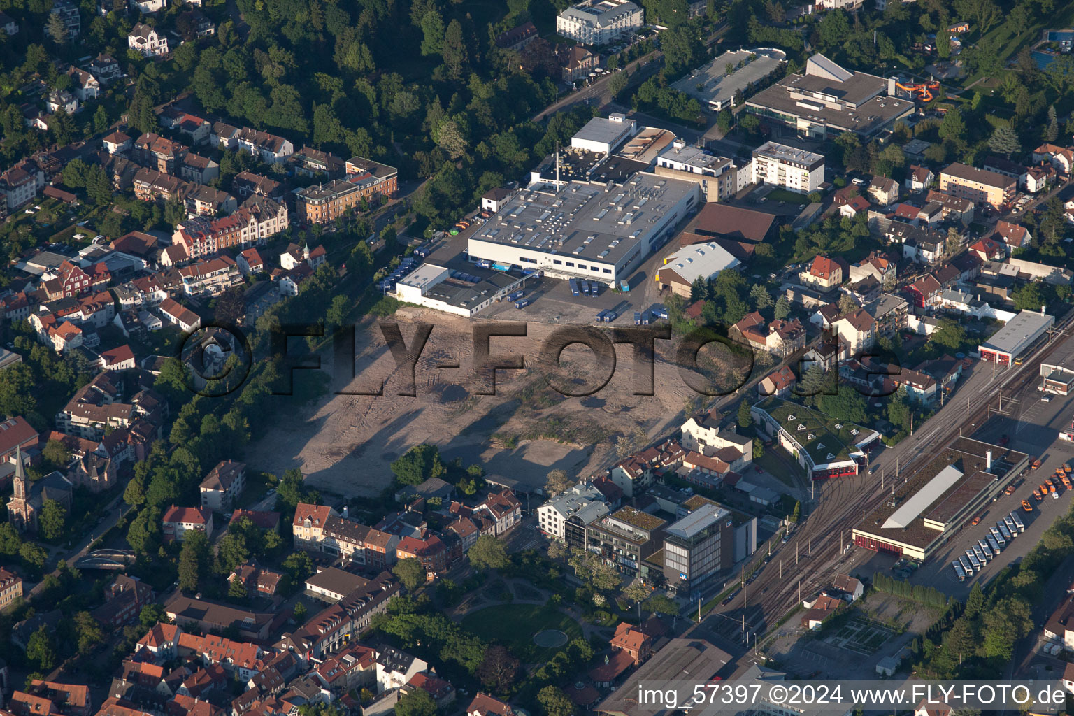 Vue aérienne de Bardusch GmbH à Ettlingen dans le département Bade-Wurtemberg, Allemagne