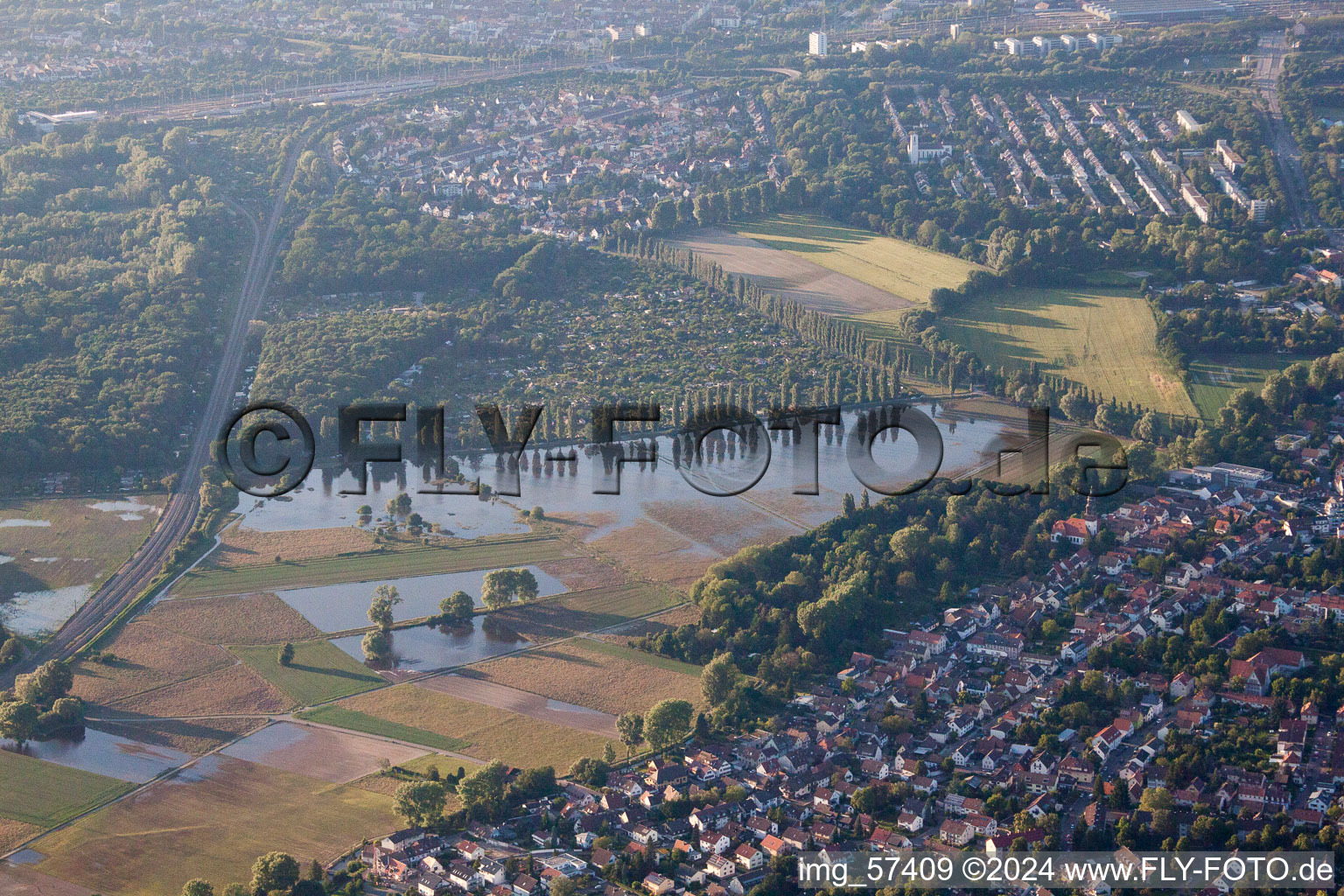 Vue aérienne de Quartier Rüppurr in Karlsruhe dans le département Bade-Wurtemberg, Allemagne