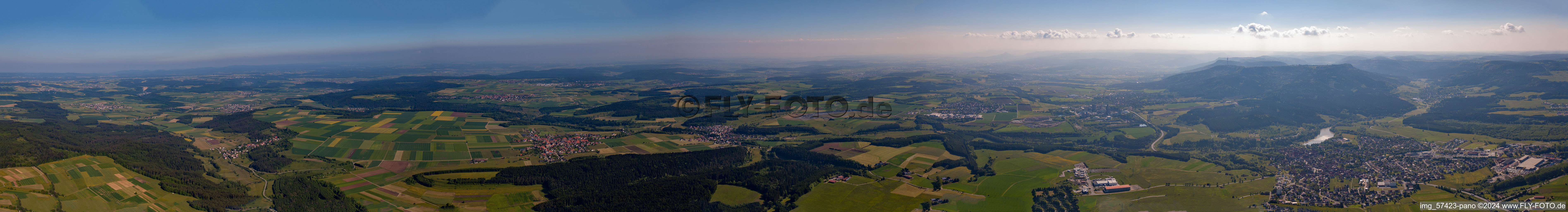 Vue aérienne de Panorama à Schömberg dans le département Bade-Wurtemberg, Allemagne