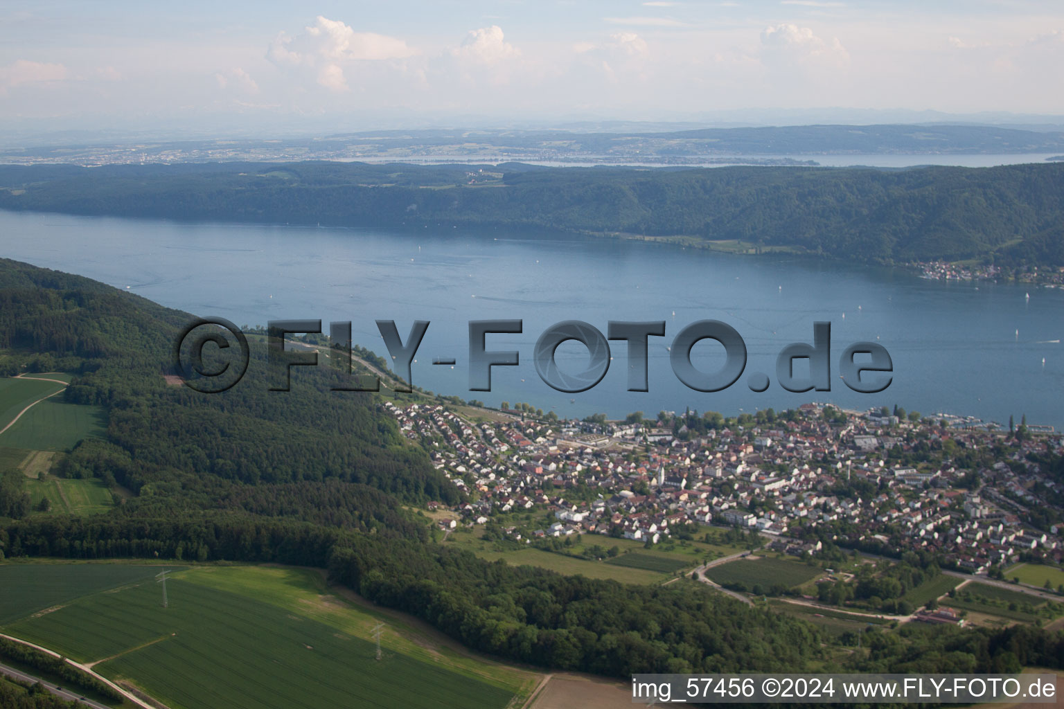 Quartier Ludwigshafen in Bodman-Ludwigshafen dans le département Bade-Wurtemberg, Allemagne vue d'en haut