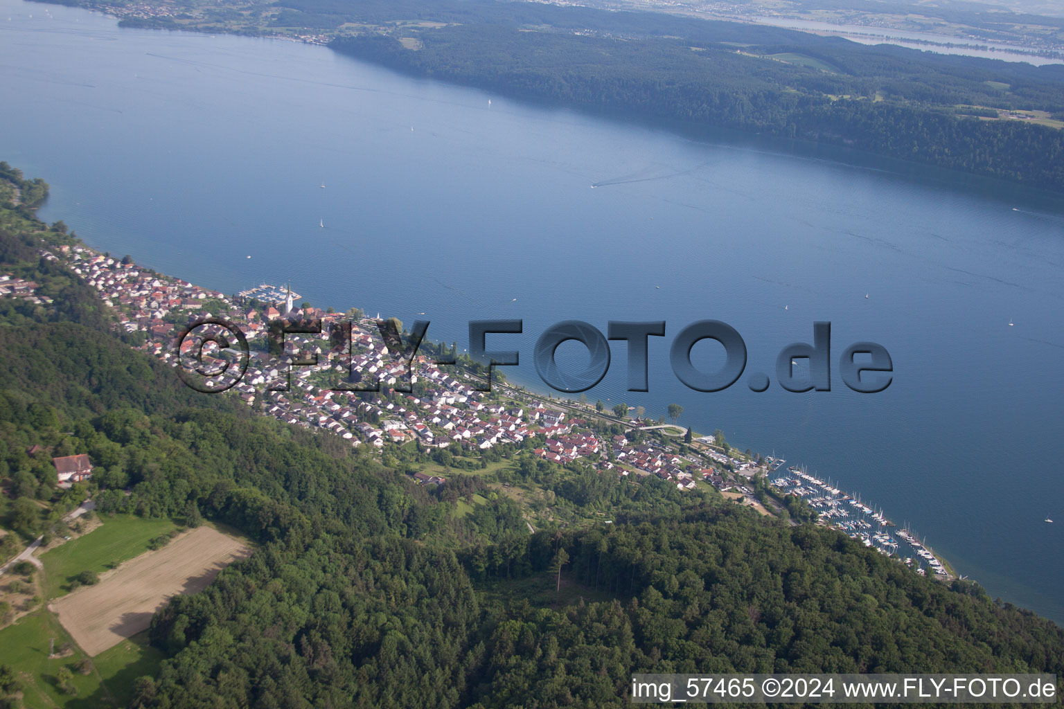 Sipplingen dans le département Bade-Wurtemberg, Allemagne vue d'en haut