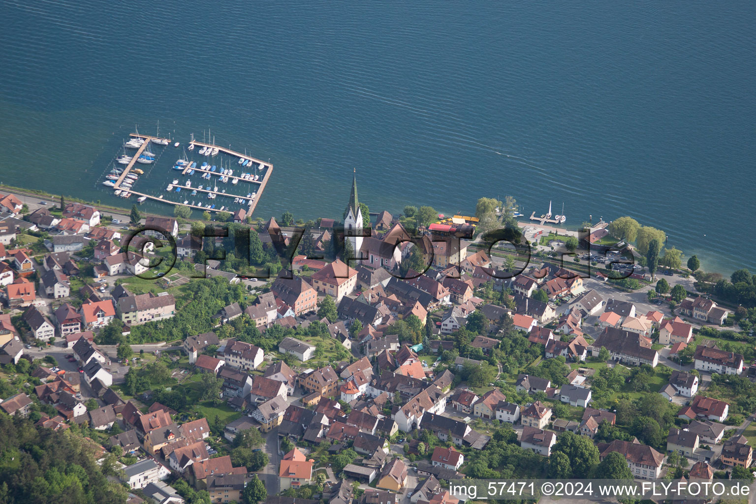 Sipplingen dans le département Bade-Wurtemberg, Allemagne vue du ciel