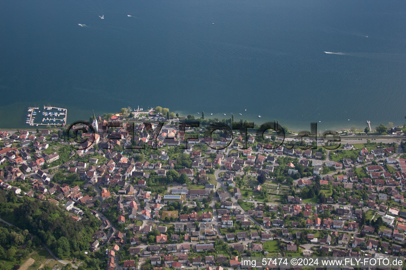 Image drone de Sipplingen dans le département Bade-Wurtemberg, Allemagne