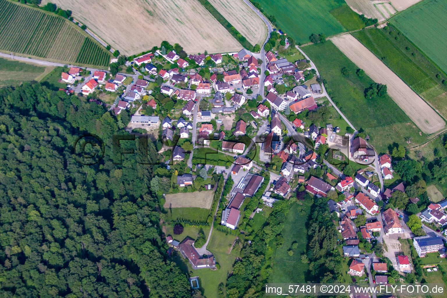 Quartier Hödingen in Überlingen dans le département Bade-Wurtemberg, Allemagne d'en haut