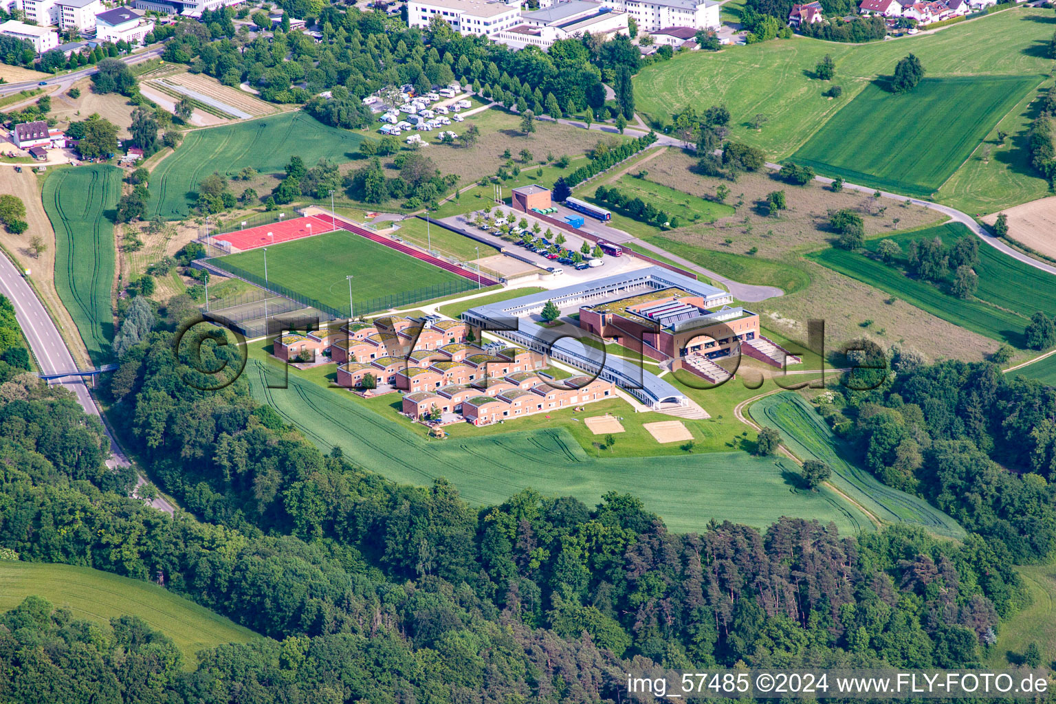 Vue aérienne de Durcissement de l'auditorium à Überlingen dans le département Bade-Wurtemberg, Allemagne