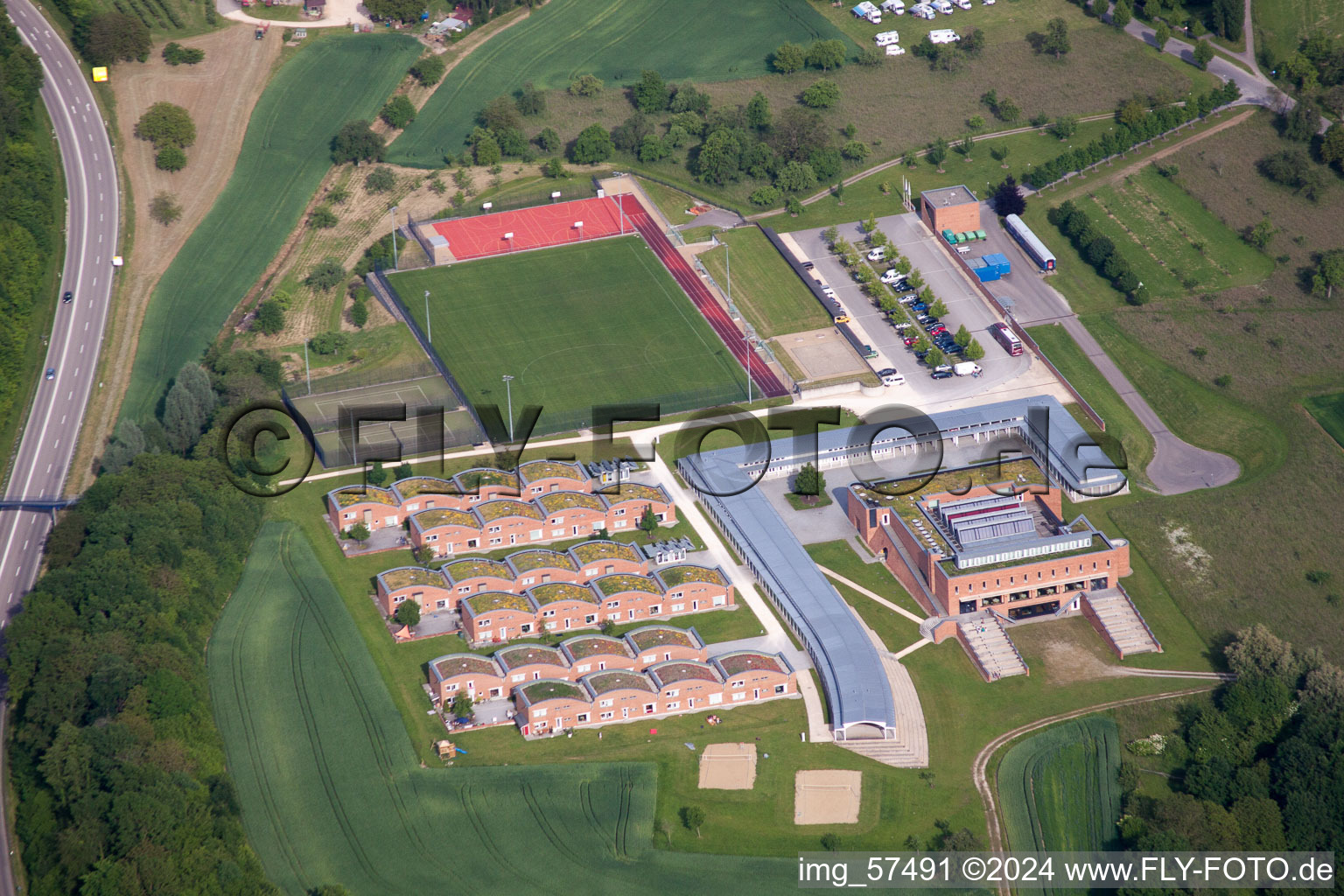 Vue aérienne de Collège de Salem à Überlingen dans le département Bade-Wurtemberg, Allemagne