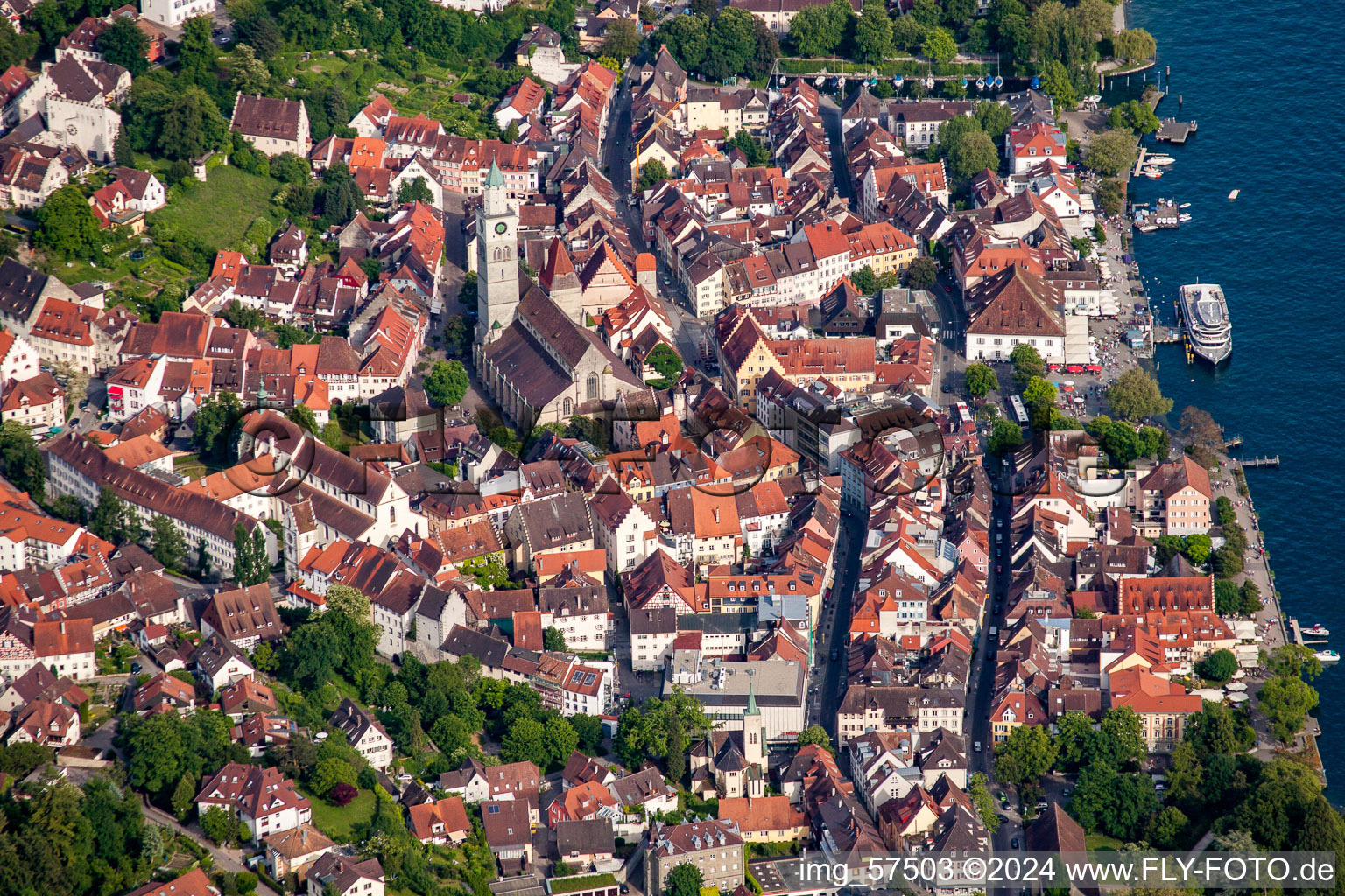 Überlingen dans le département Bade-Wurtemberg, Allemagne d'en haut