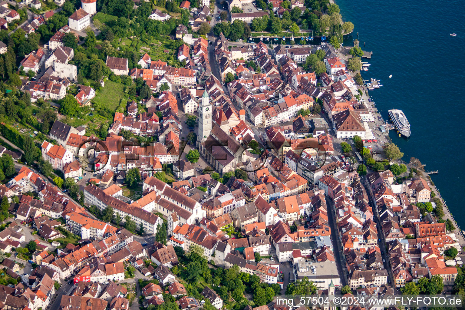 Überlingen dans le département Bade-Wurtemberg, Allemagne hors des airs