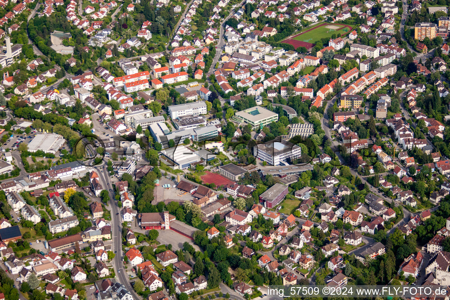 Überlingen dans le département Bade-Wurtemberg, Allemagne vue du ciel