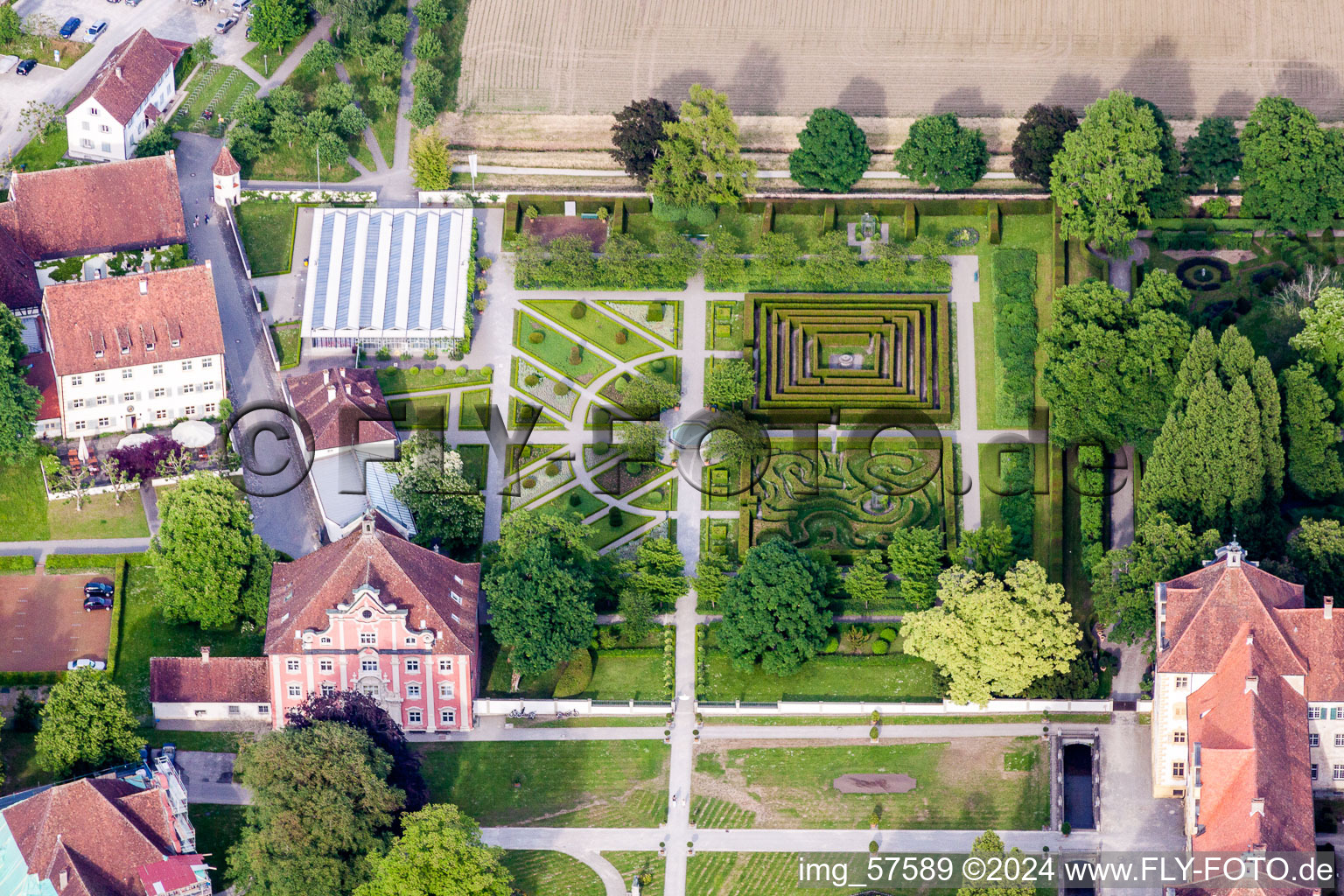 Vue aérienne de Verrouillage de l'école Salem à Salem dans le département Bade-Wurtemberg, Allemagne