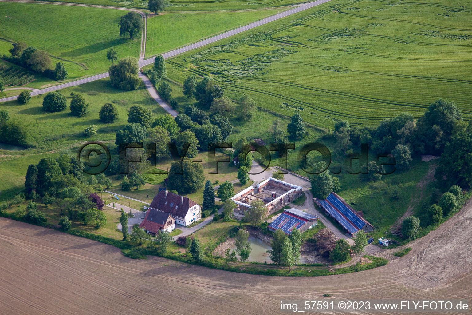 Photographie aérienne de Salem dans le département Bade-Wurtemberg, Allemagne