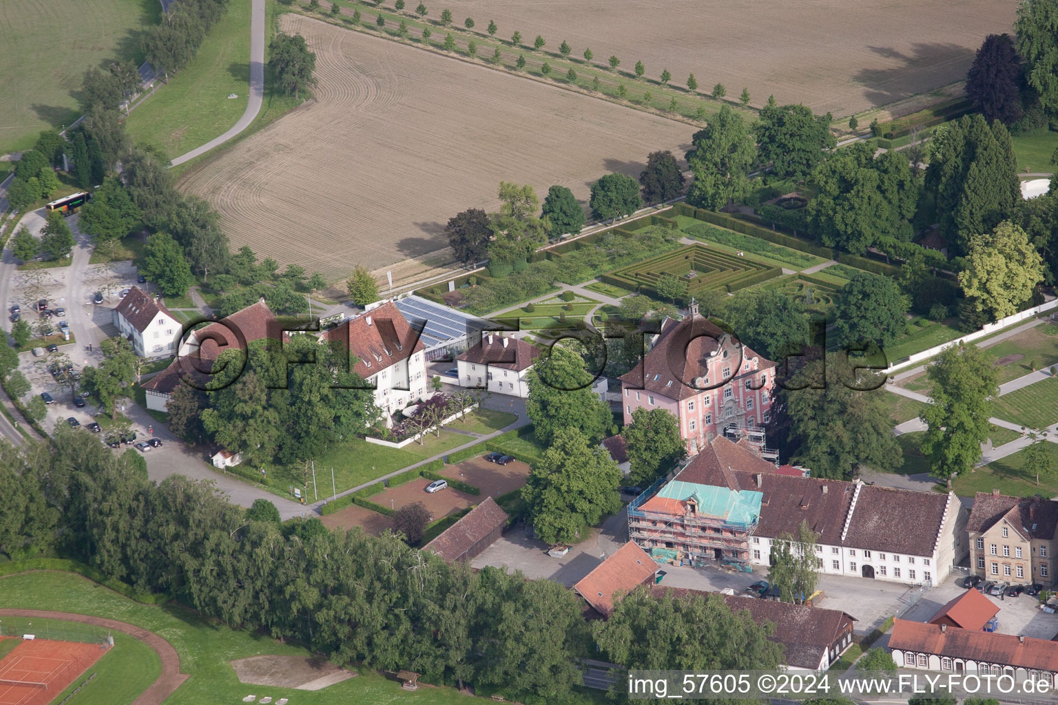 Salem dans le département Bade-Wurtemberg, Allemagne vue d'en haut