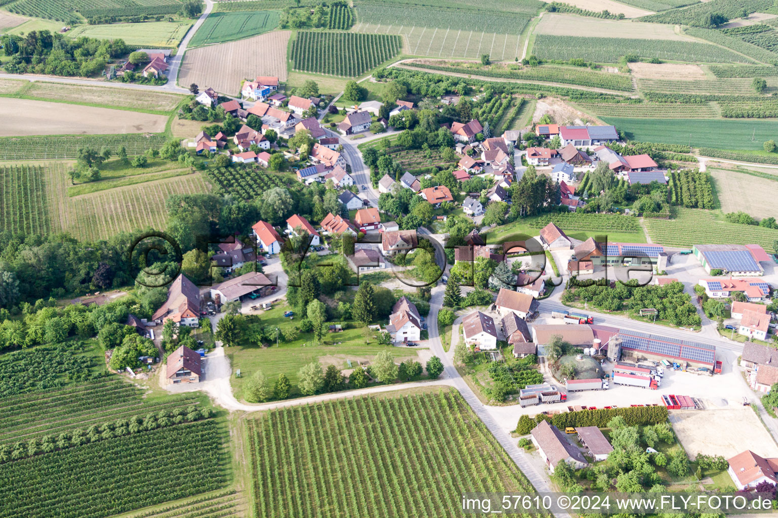 Vue aérienne de Quartier Rickenbach in Salem dans le département Bade-Wurtemberg, Allemagne