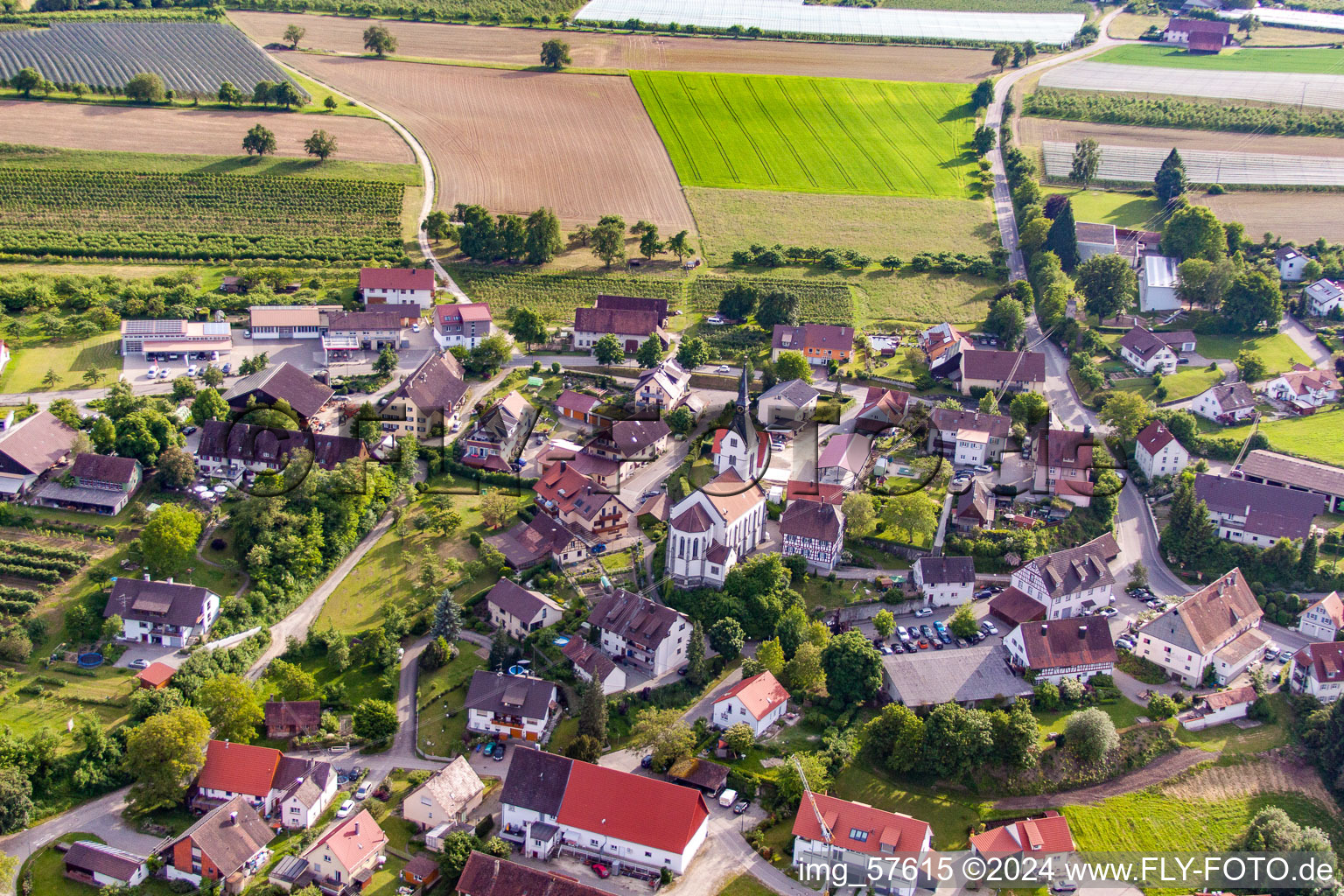 Quartier Lippertsreute in Überlingen dans le département Bade-Wurtemberg, Allemagne d'en haut